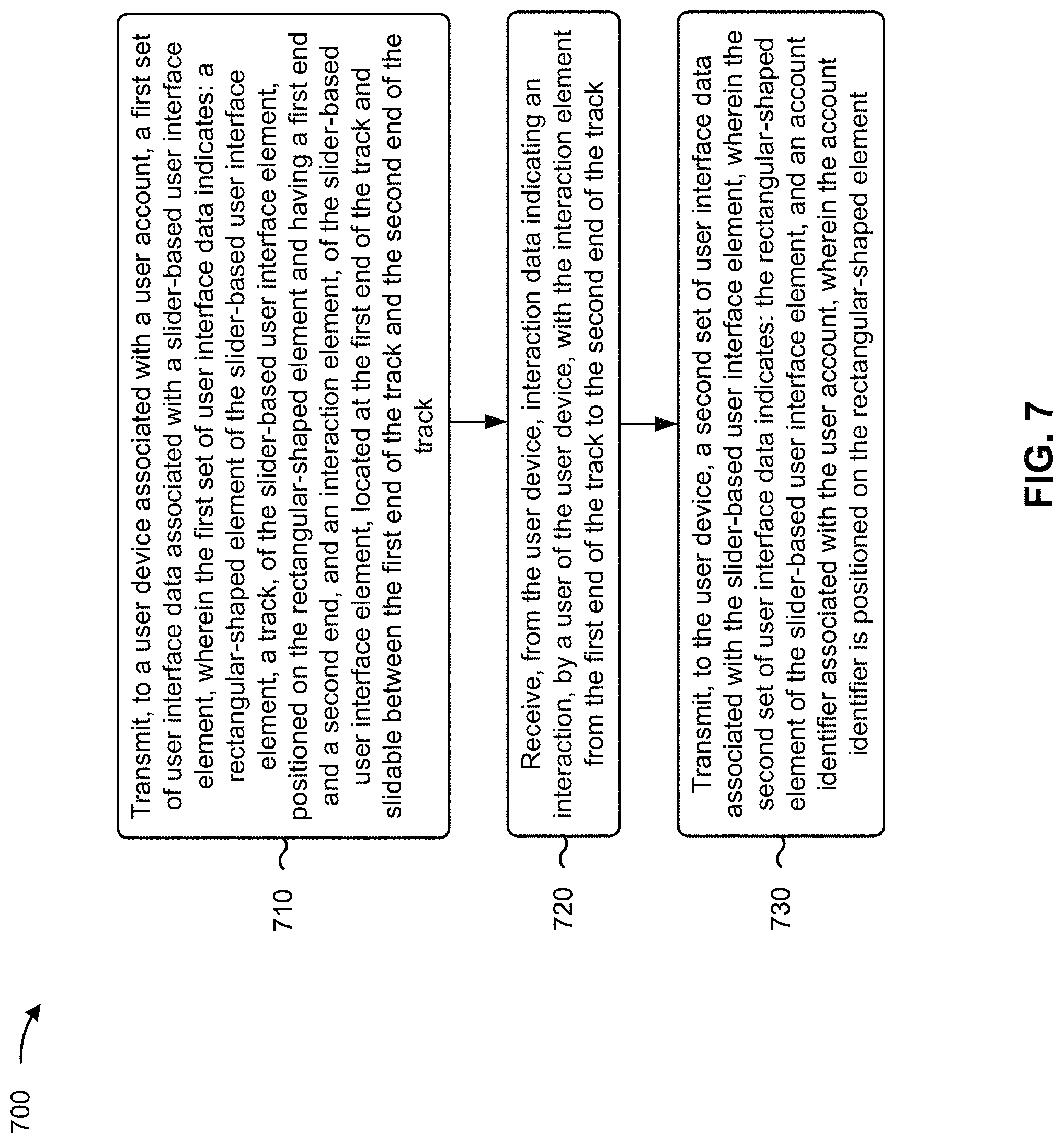 Patent US11775162 Figure 9 – Presentation and control of user interaction with a slider-based user interface element