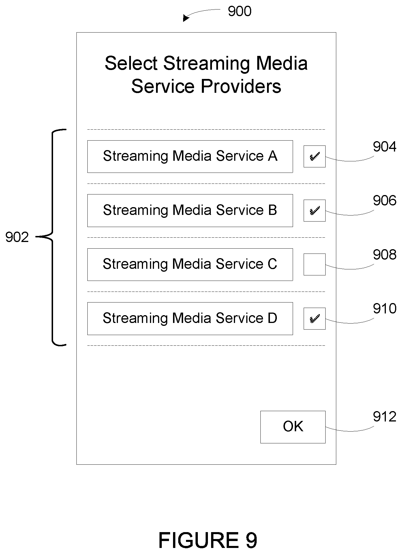 Patent US11775163 Figure 7 – Social network account assisted service registration