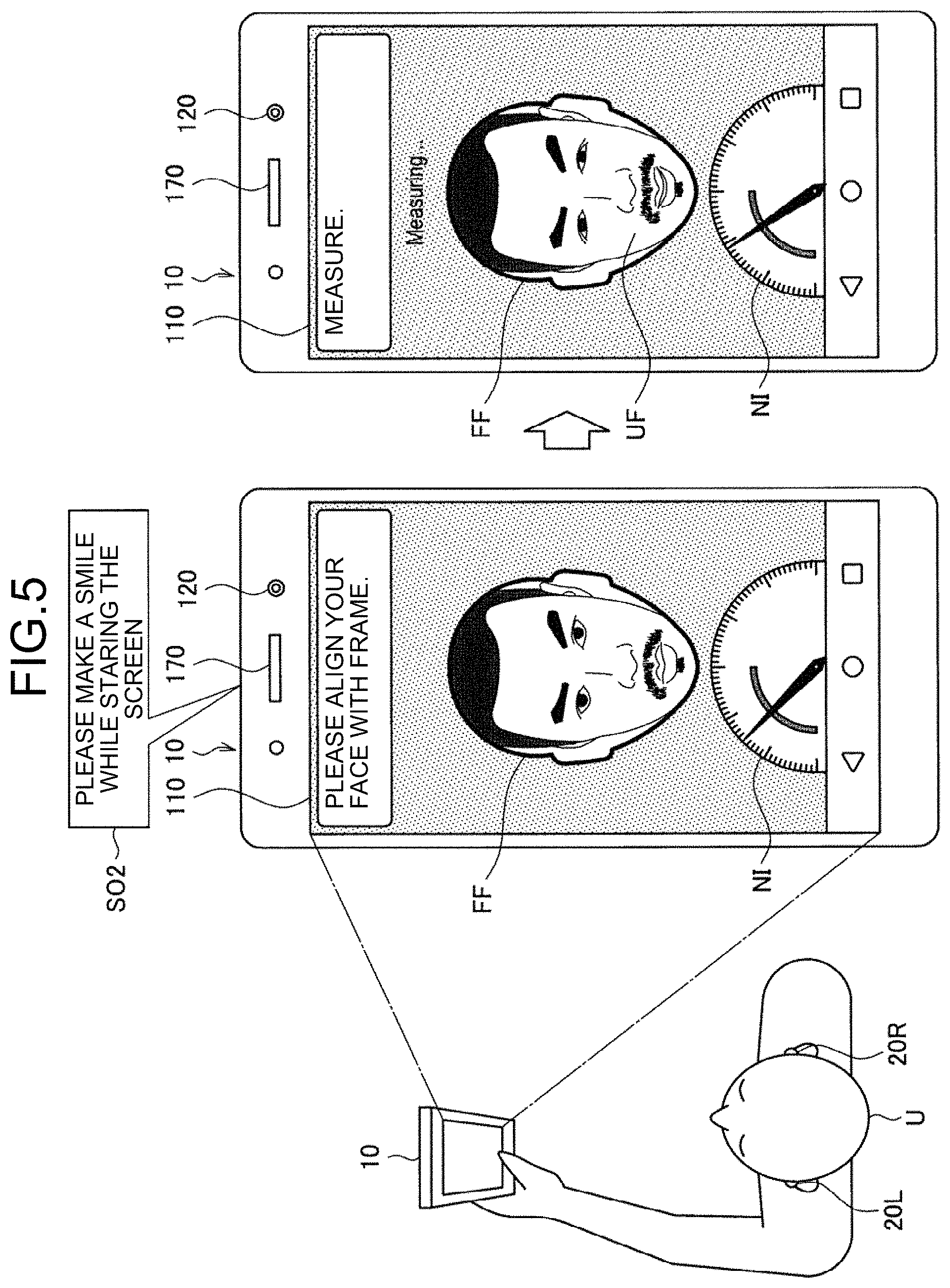 Patent US11775164 Figure 5 – Information processing device, information processing method, and program