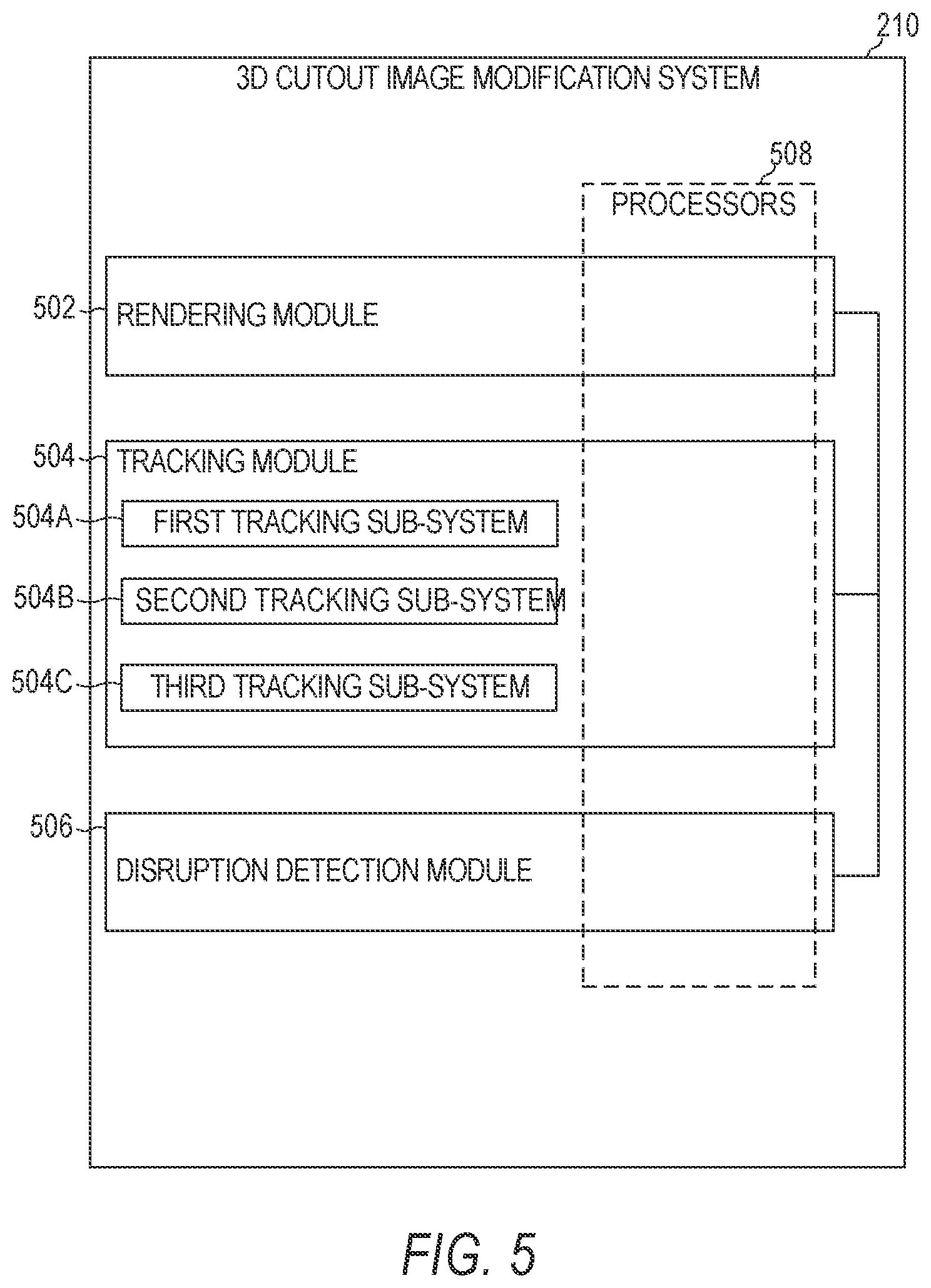 Patent US11775165 Figure 5 – 3D cutout image modification