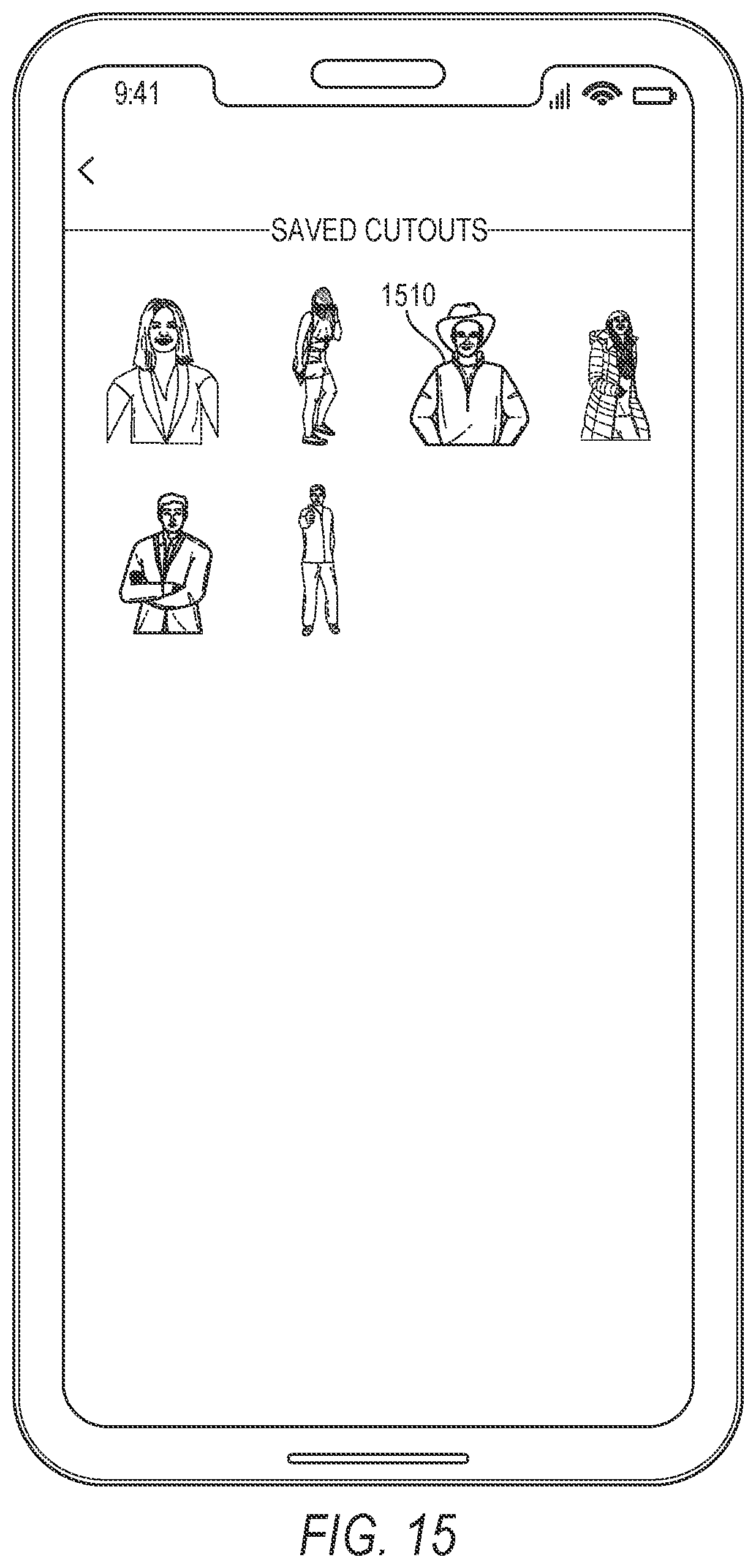 Patent US11775165 Figure 15 – 3D cutout image modification