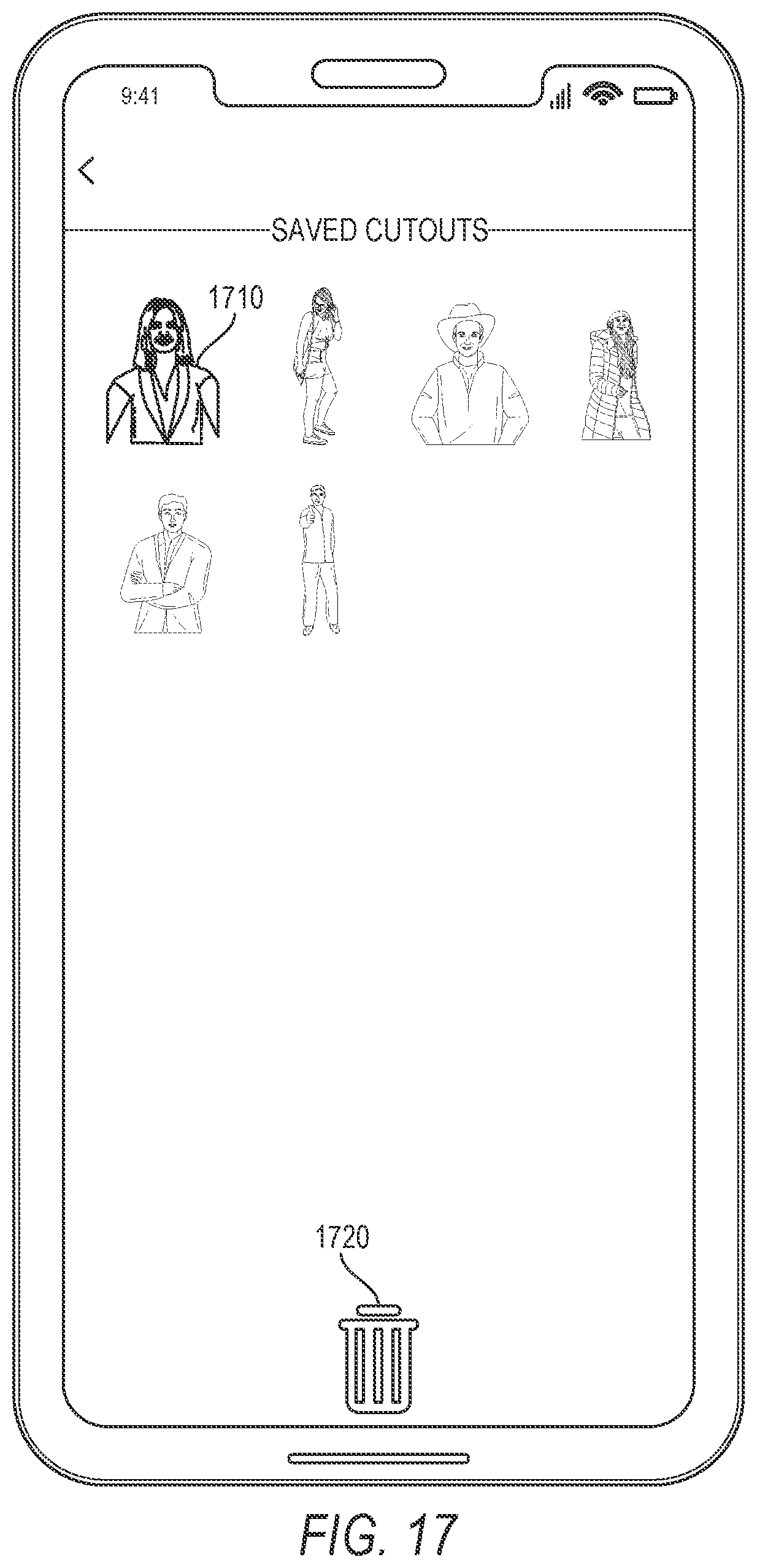 Patent US11775165 Figure 17 – 3D cutout image modification