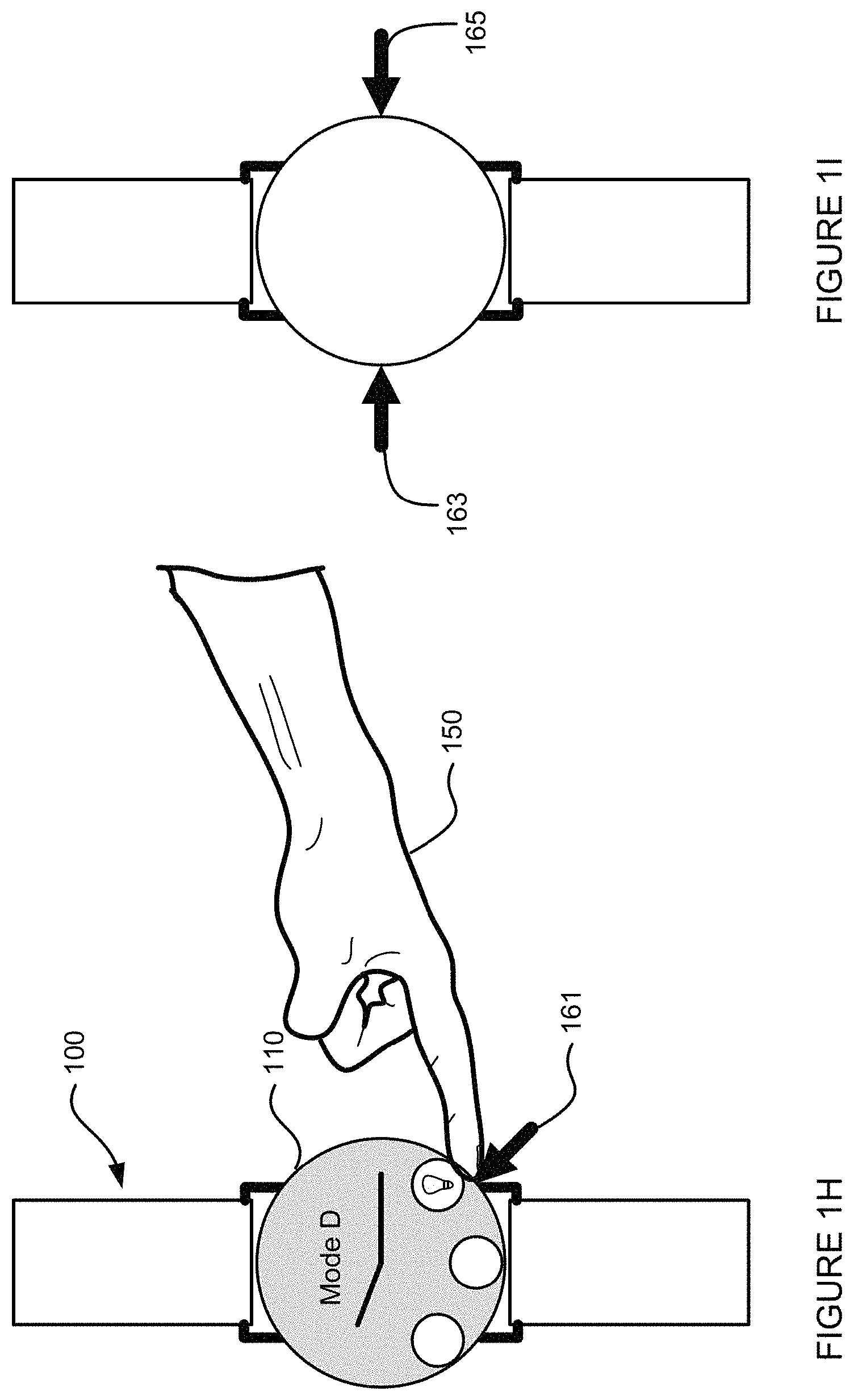 Patent US11775167 Figure 4 – Gesture recognition on watch bezel using strain gauges