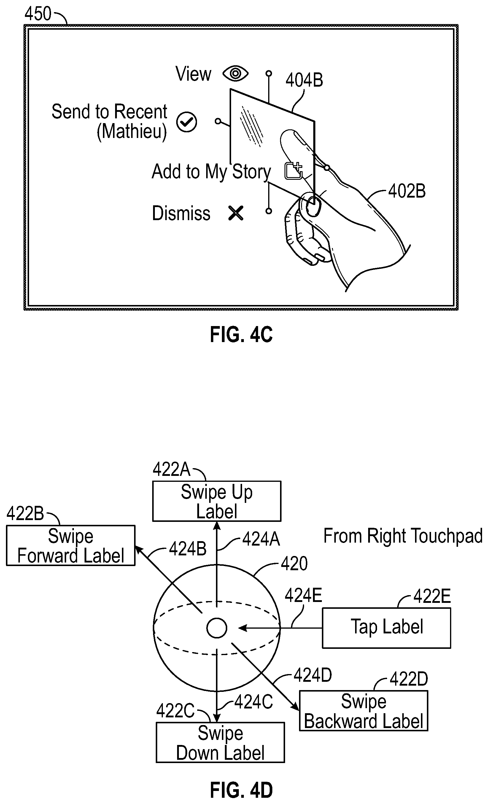 Patent US11775168 Figure 12 – Eyewear device user interface