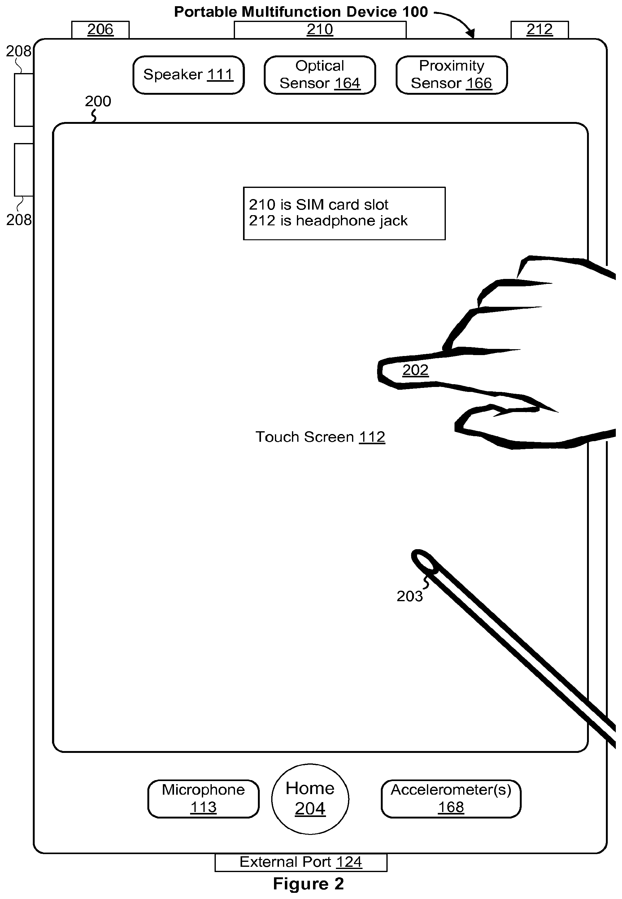 Patent US11775169 Figure 3 – Devices, methods, and graphical user interfaces for providing control of a touch-based user interface absent physical touch capabilities