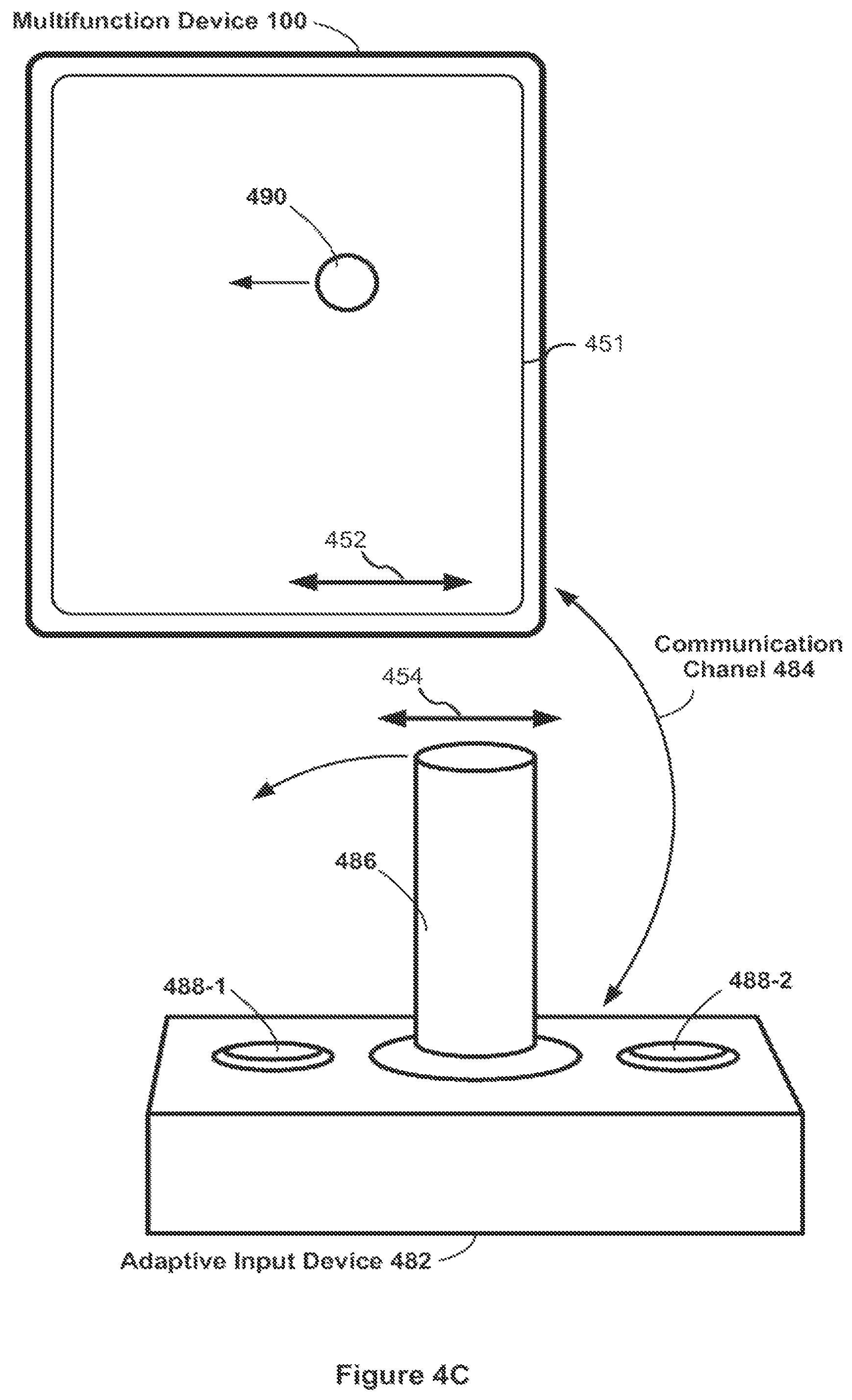 Patent US11775169 Figure 7 – Devices, methods, and graphical user interfaces for providing control of a touch-based user interface absent physical touch capabilities