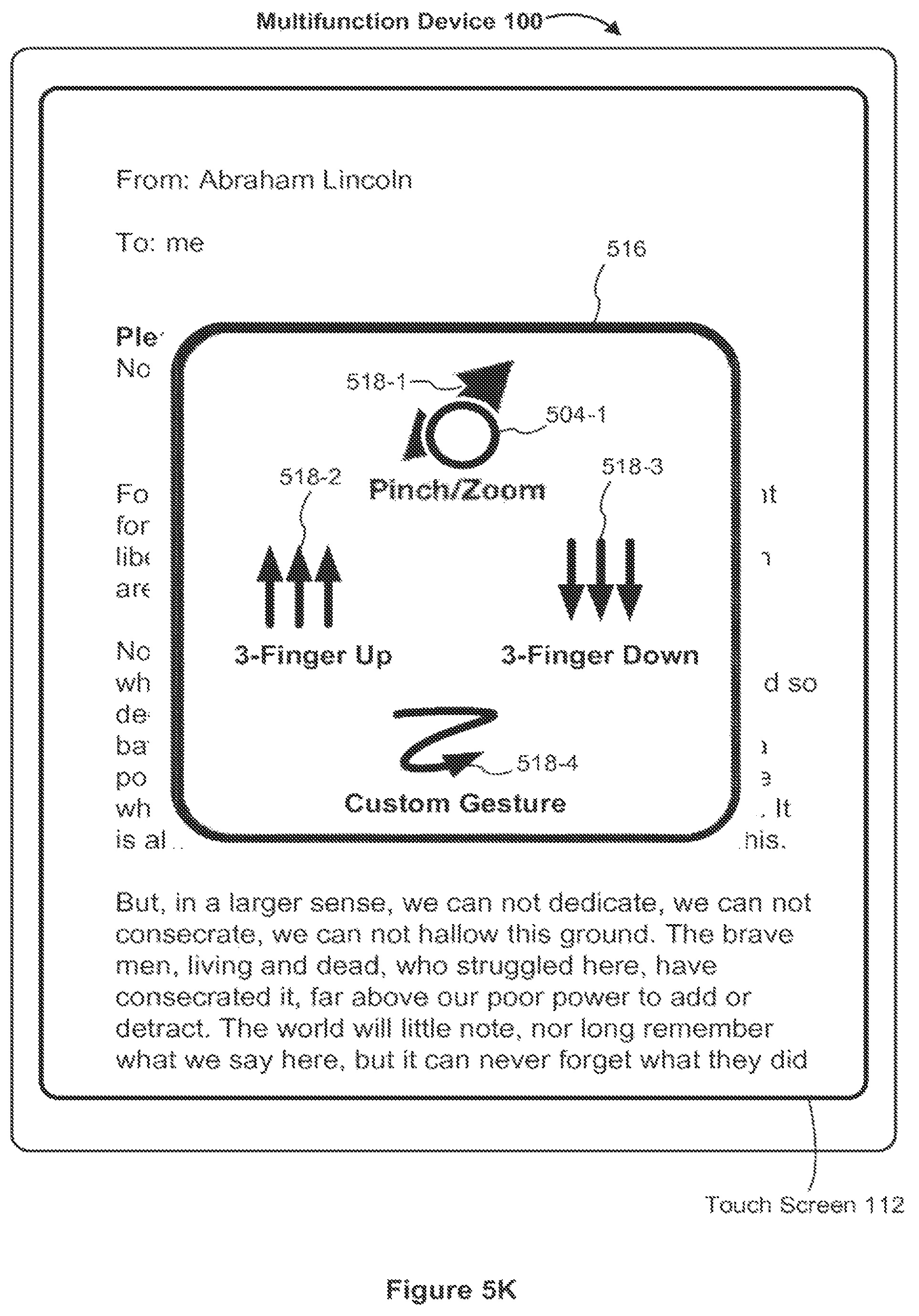 Patent US11775169 Figure 18 – Devices, methods, and graphical user interfaces for providing control of a touch-based user interface absent physical touch capabilities