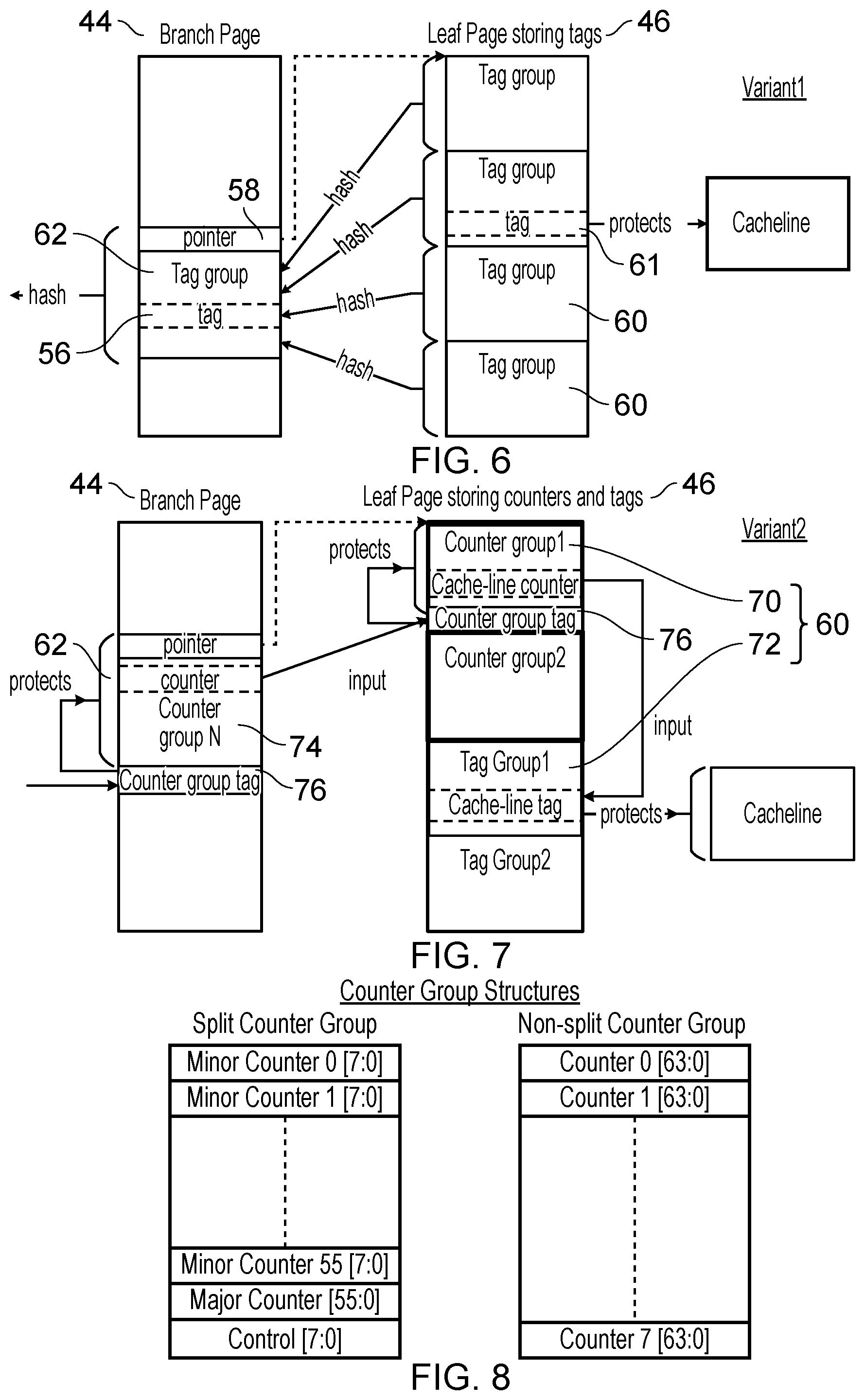 Patent US11775177 Figure 5 – Integrity tree for memory integrity checking