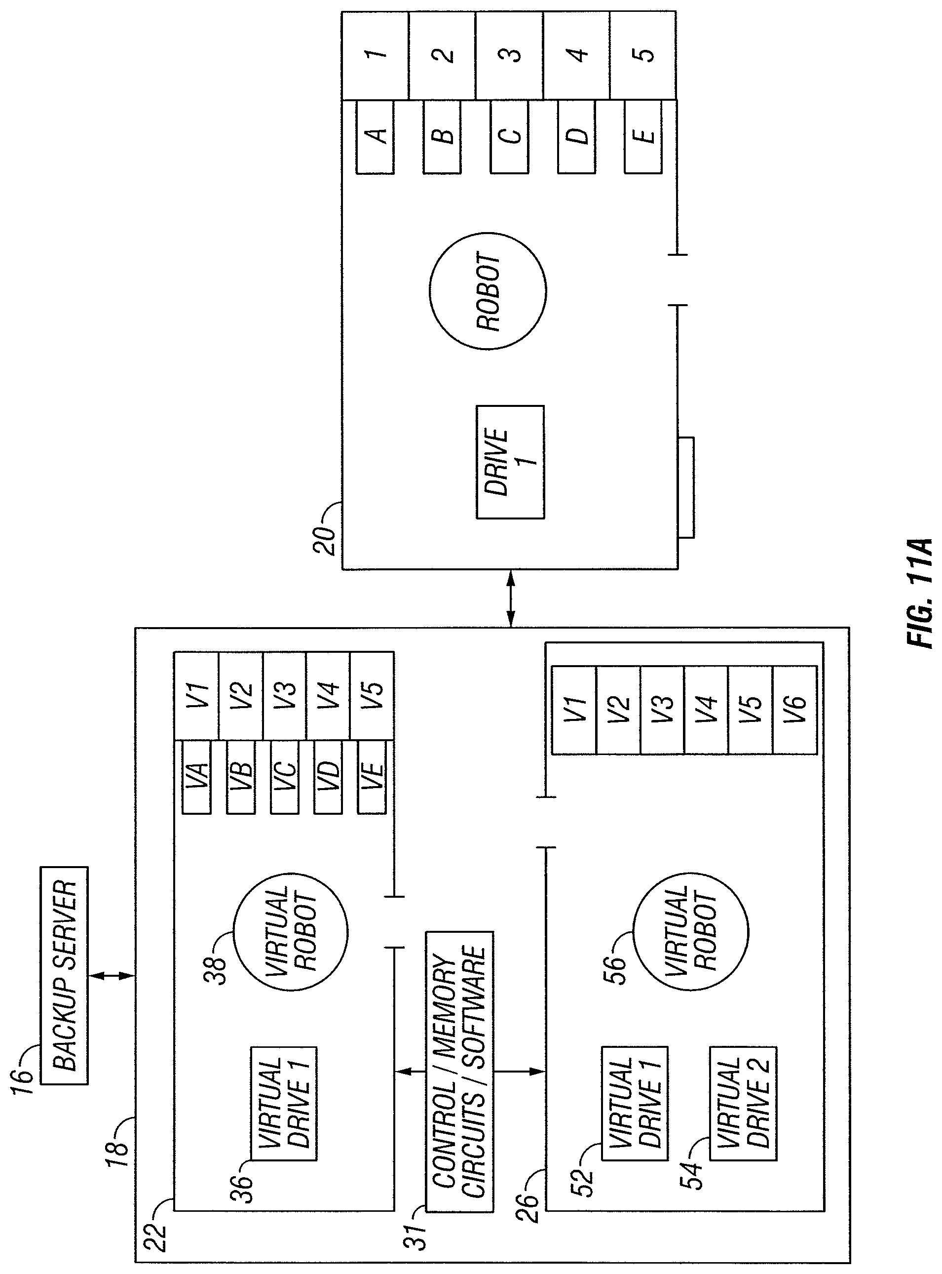 Patent US11775180 Figure 13 – Tape library emulation with automatic configuration and data retention