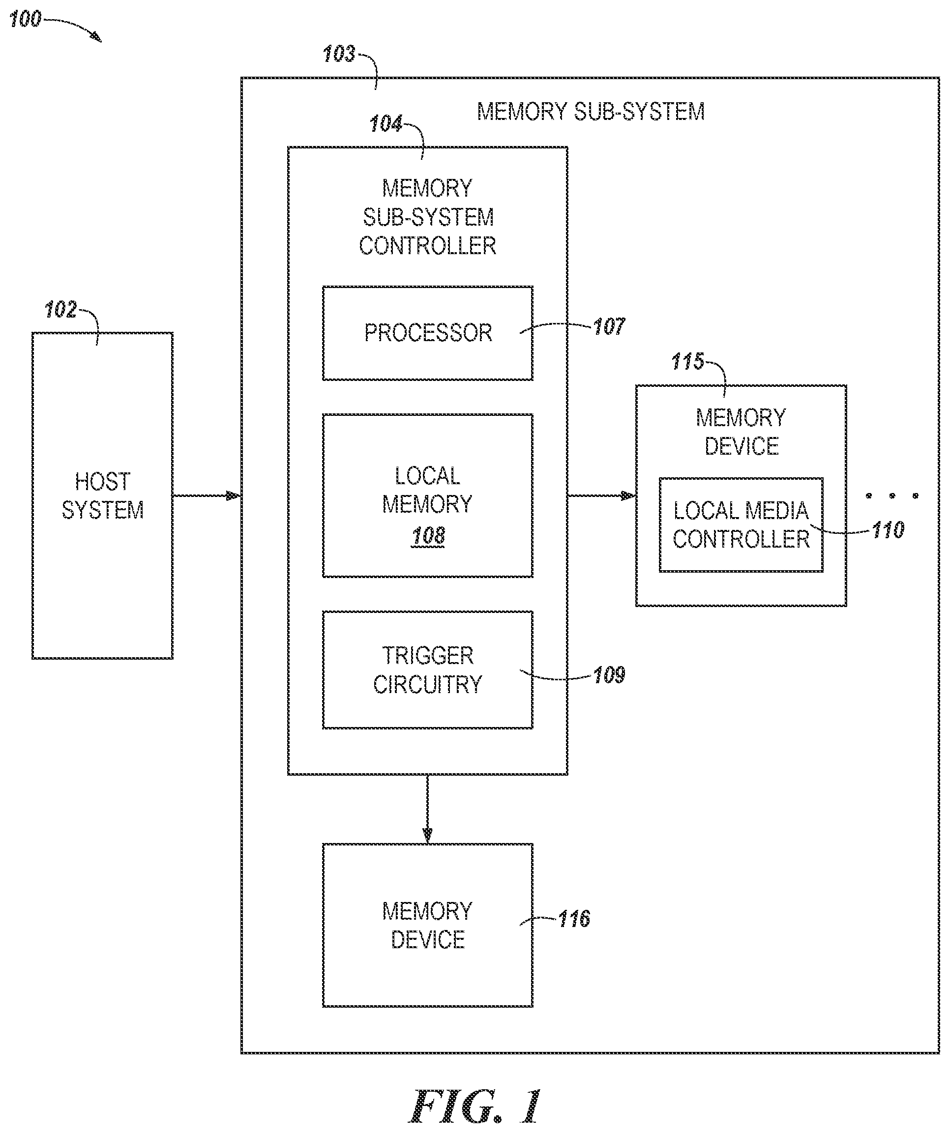Patent US11775208 Figure 1 – Partitions within snapshot memory for buffer and snapshot memory