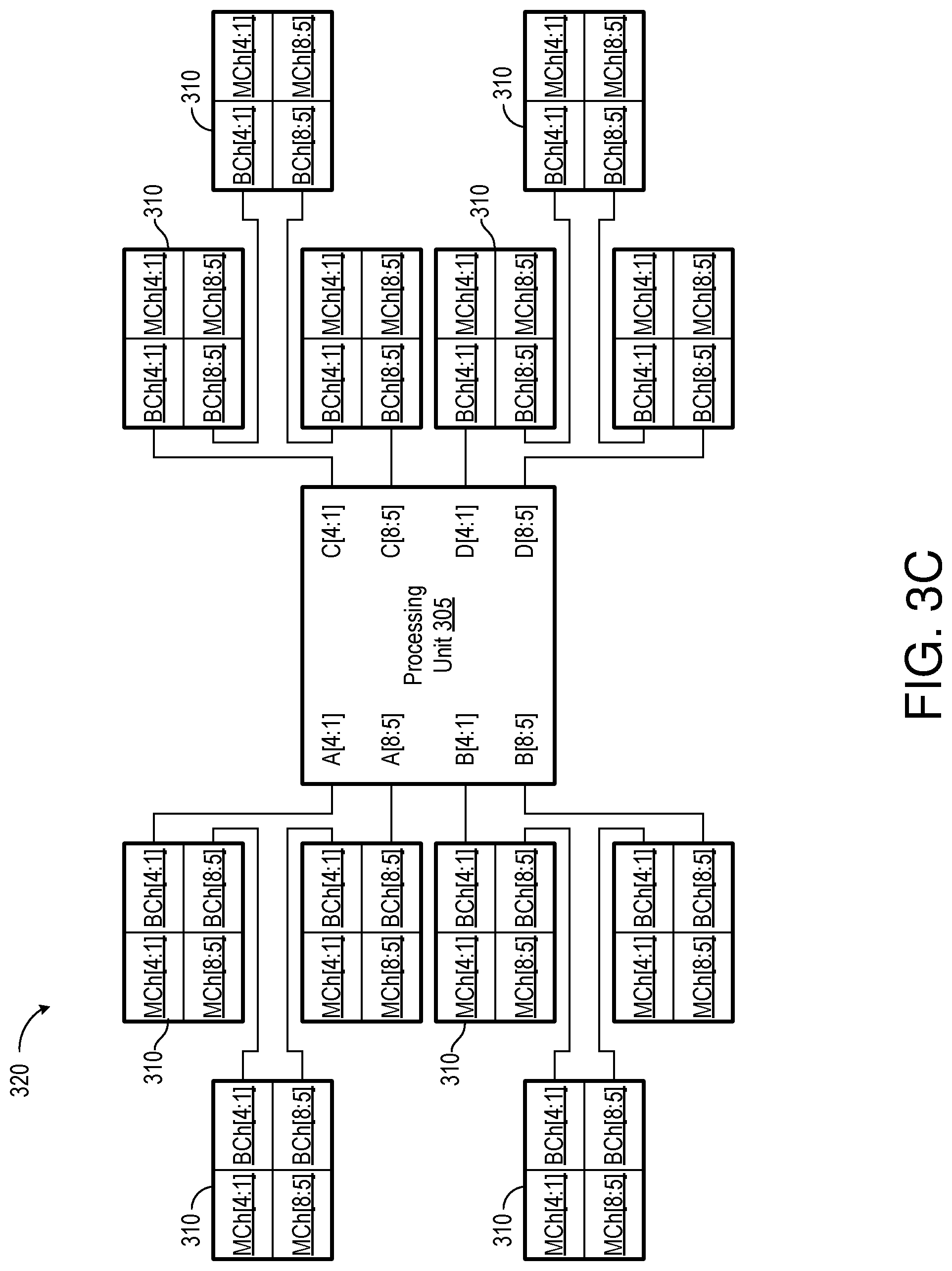 Patent US11775213 Figure 12 – Stacked memory device with paired channels