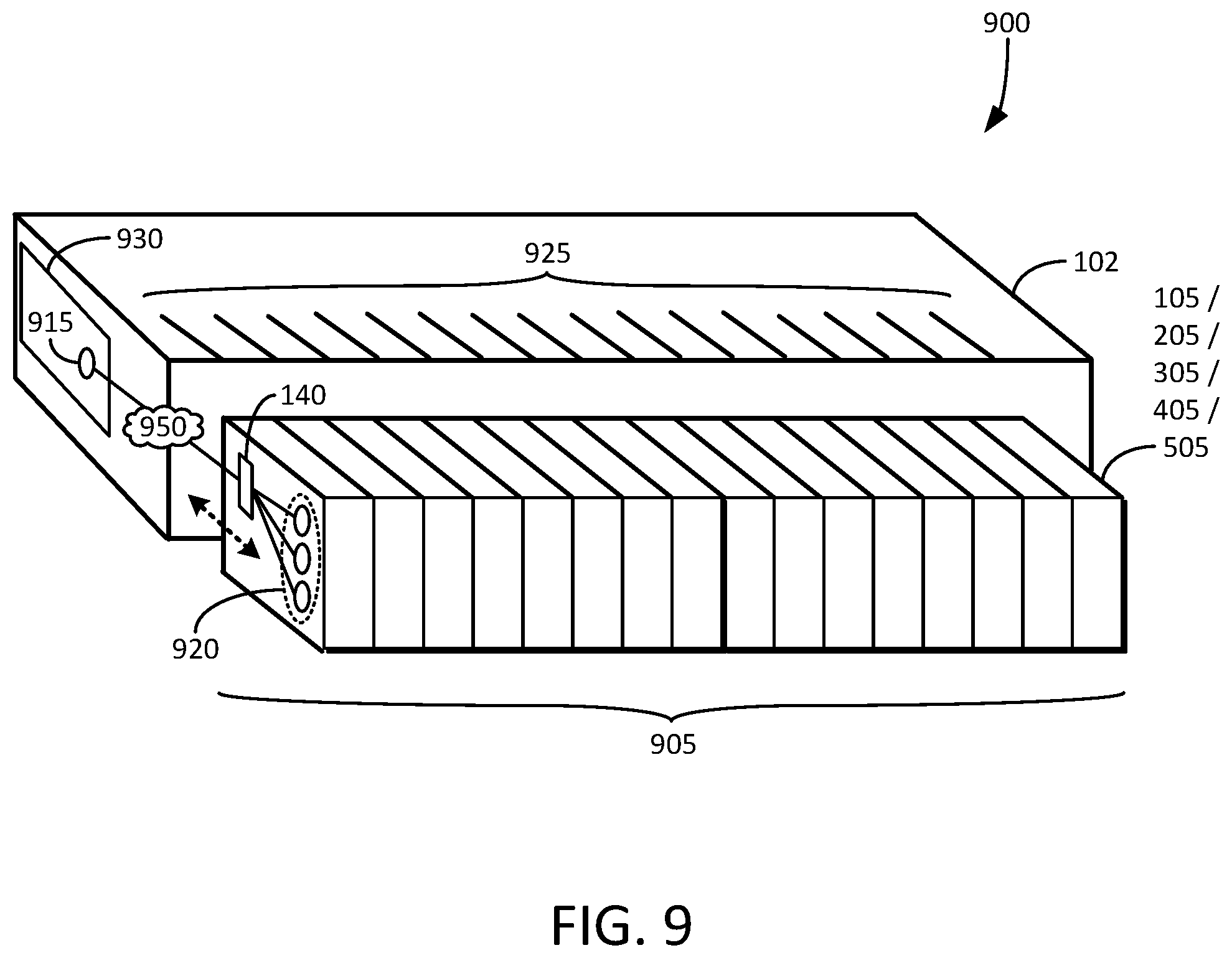 Patent US11775224 Figure 9 – Solid state drive multi-card adapter with integrated processing