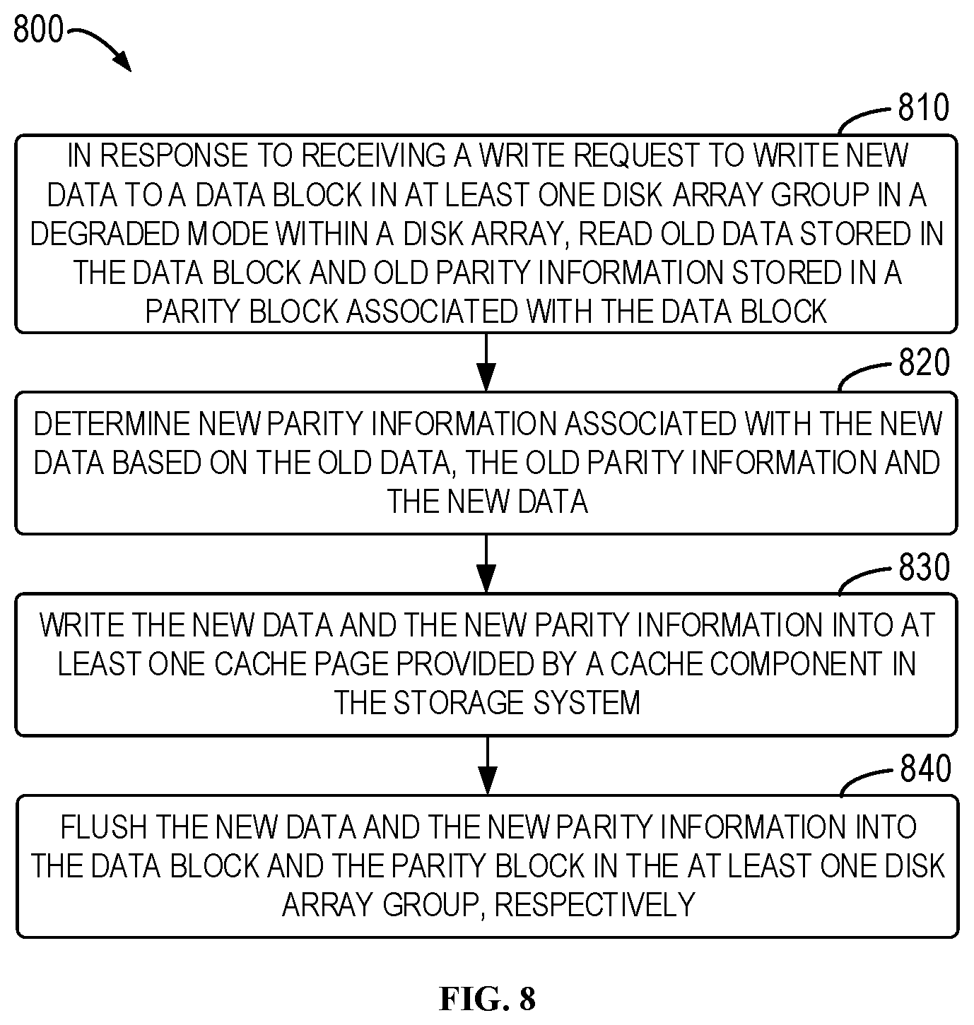 Patent US11775226 Figure 7 – Methods and devices for writing data into a degraded array using a persistent cache