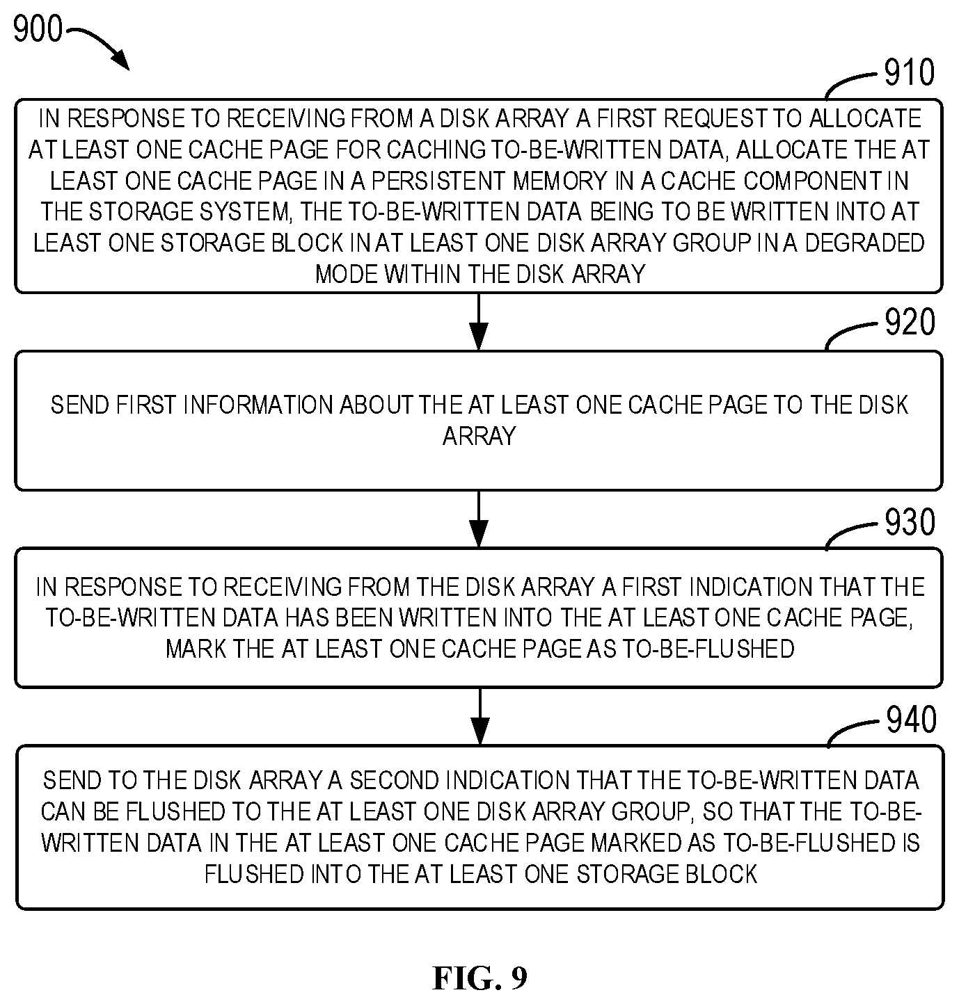 Patent US11775226 Figure 8 – Methods and devices for writing data into a degraded array using a persistent cache
