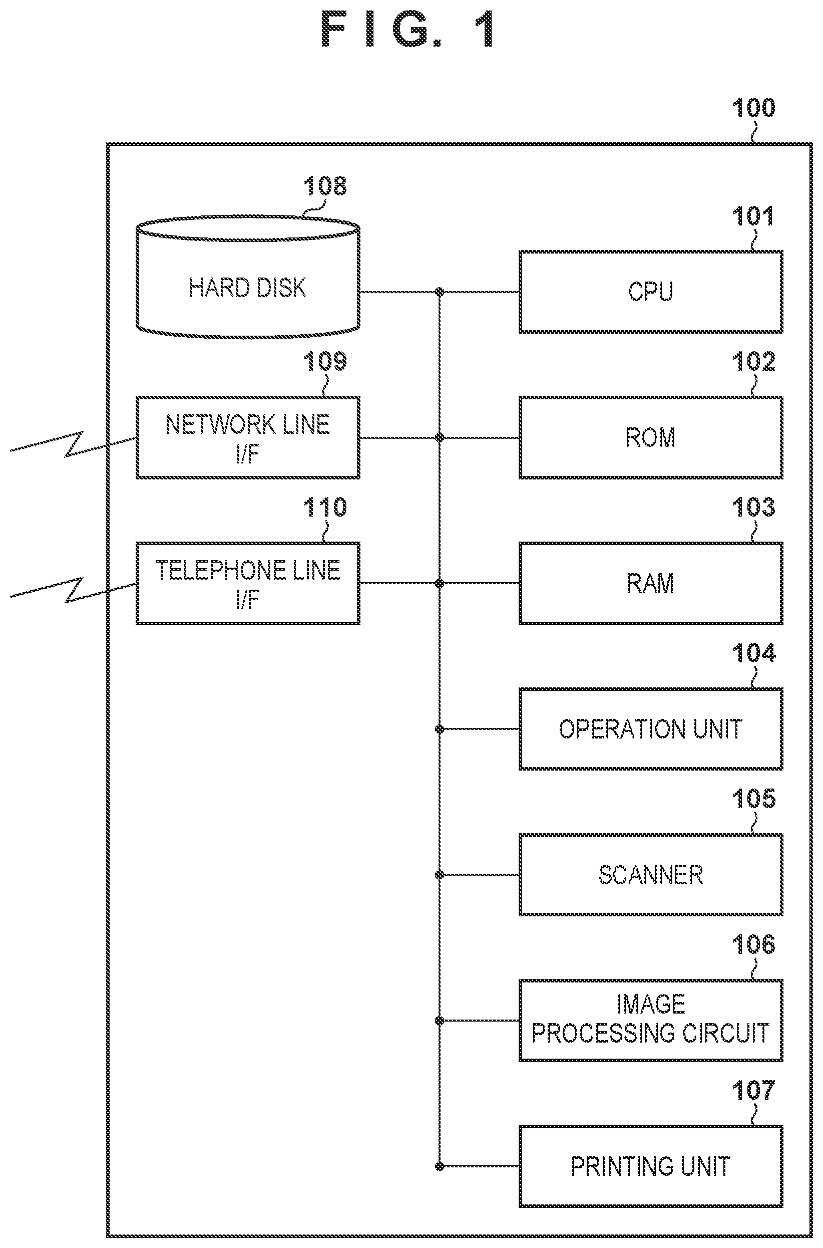 Patent US11775227 Figure 1 – Job processing apparatus that displays job history screen, control method for job processing apparatus, and non-transitory computer-readable storage medium