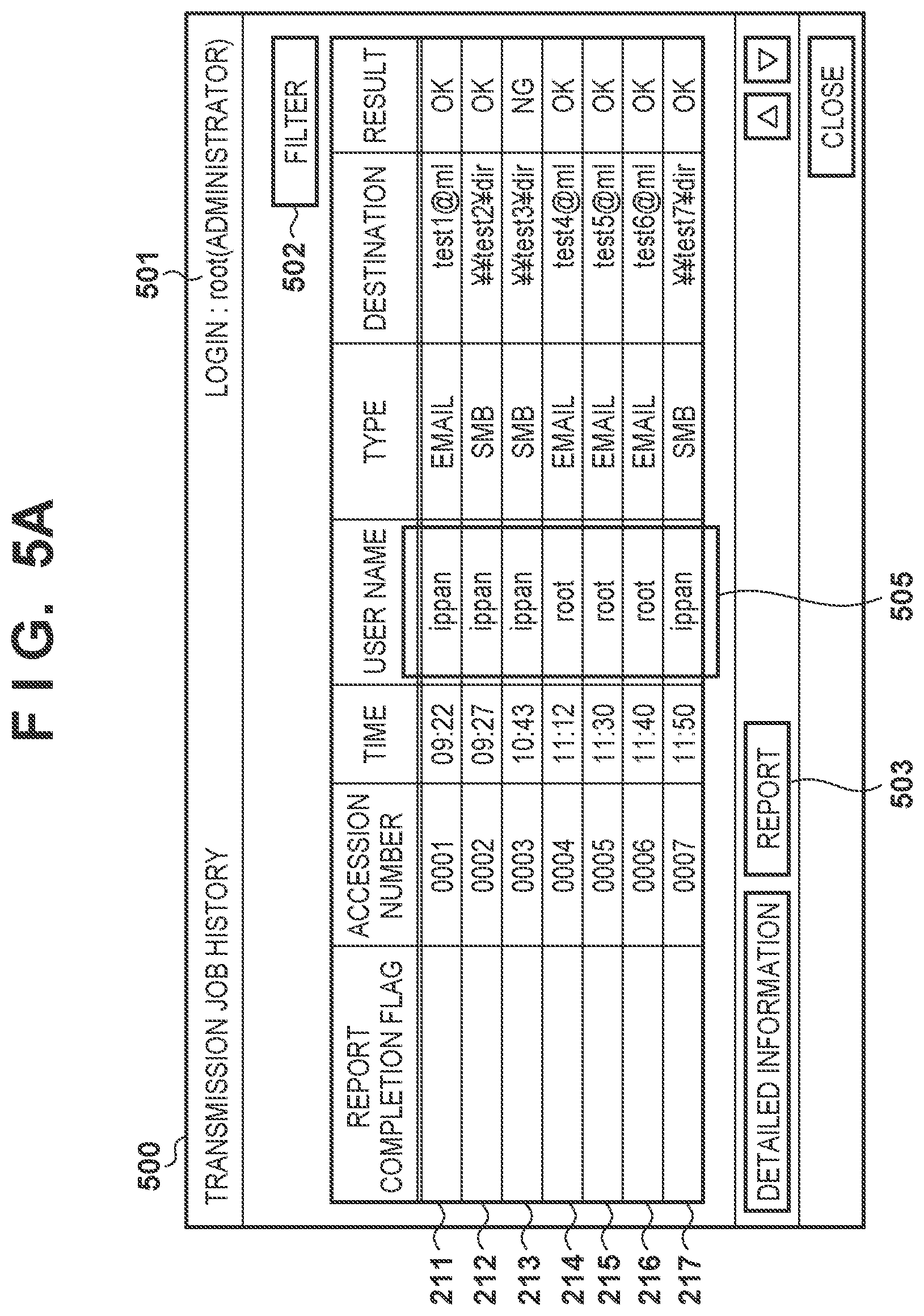 Patent US11775227 Figure 7 – Job processing apparatus that displays job history screen, control method for job processing apparatus, and non-transitory computer-readable storage medium