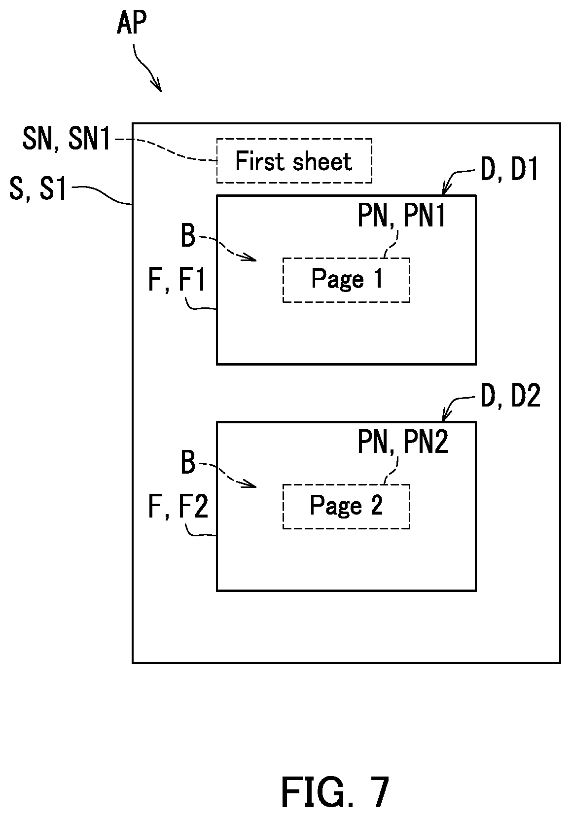 Patent US11775237 Figure 7 – Display device capable of displaying preview image
