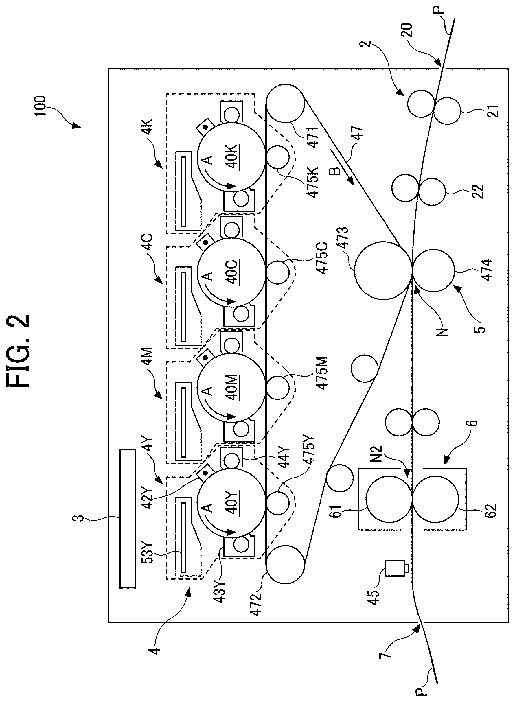 Patent US11775238 Figure 2 – Image forming apparatus, image forming system, and image forming method for color difference calculation