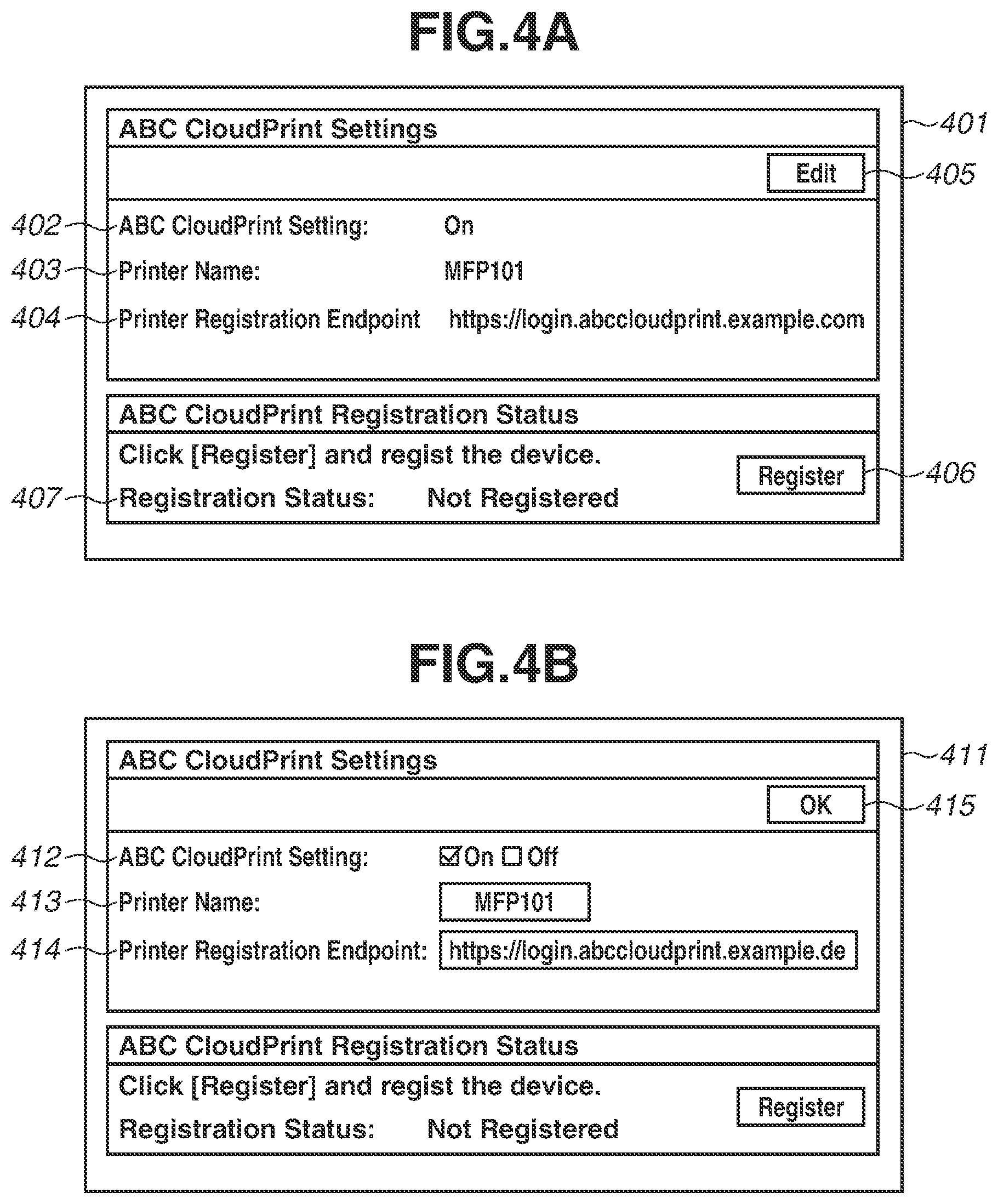 Patent US11775242 Figure 4 – Printing control apparatus that communicates with cloud print service, control method, and storage medium