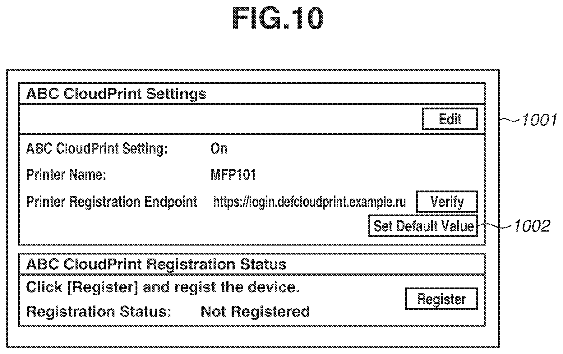 Patent US11775242 Figure 10 – Printing control apparatus that communicates with cloud print service, control method, and storage medium
