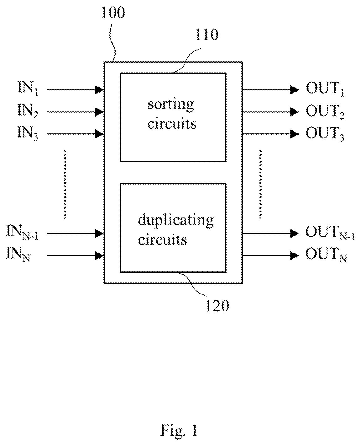 Patent US11775255 Figure 1 – Sorting device