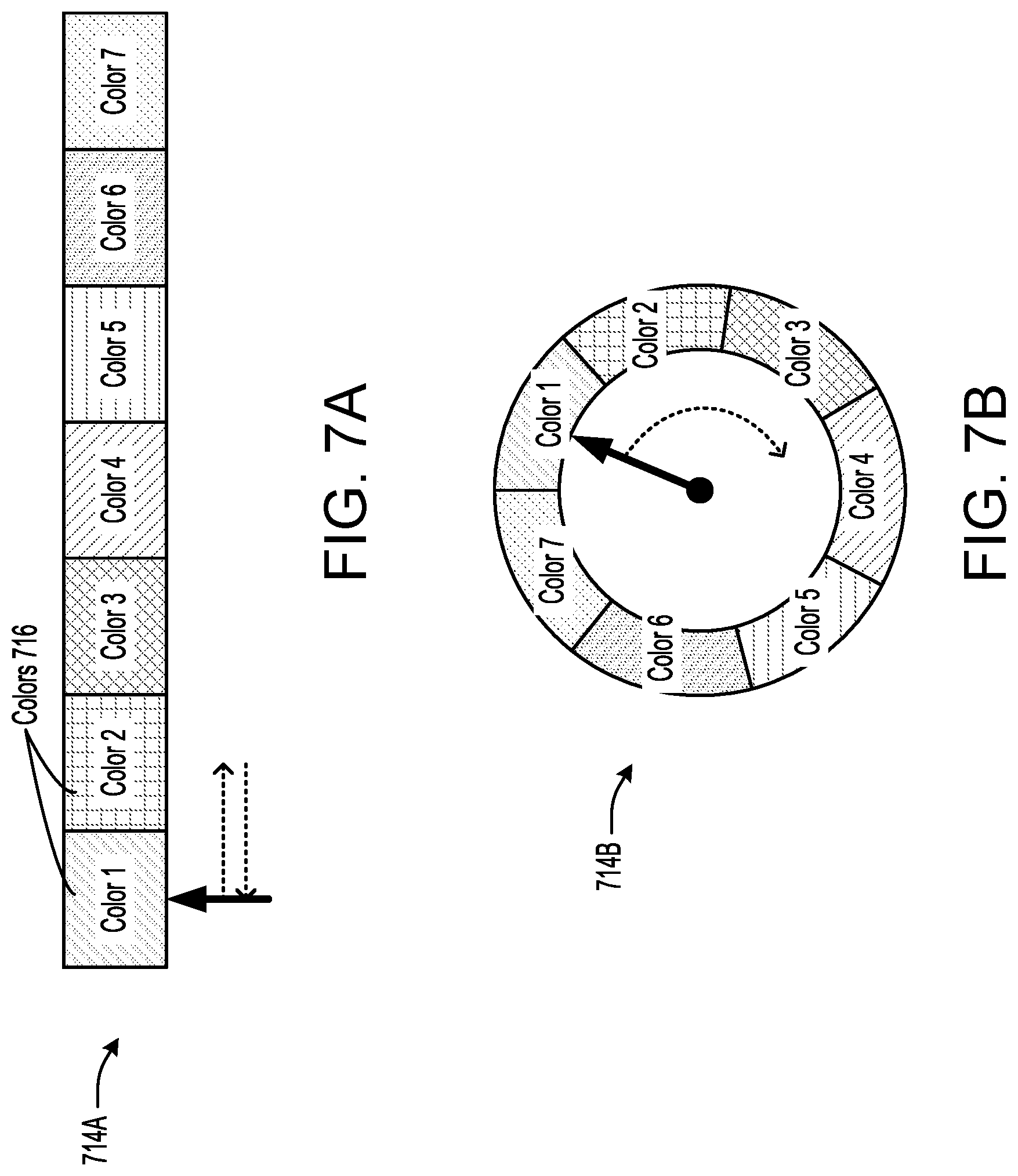Patent US11775268 Figure 11 – Color selection schemes for storage allocation