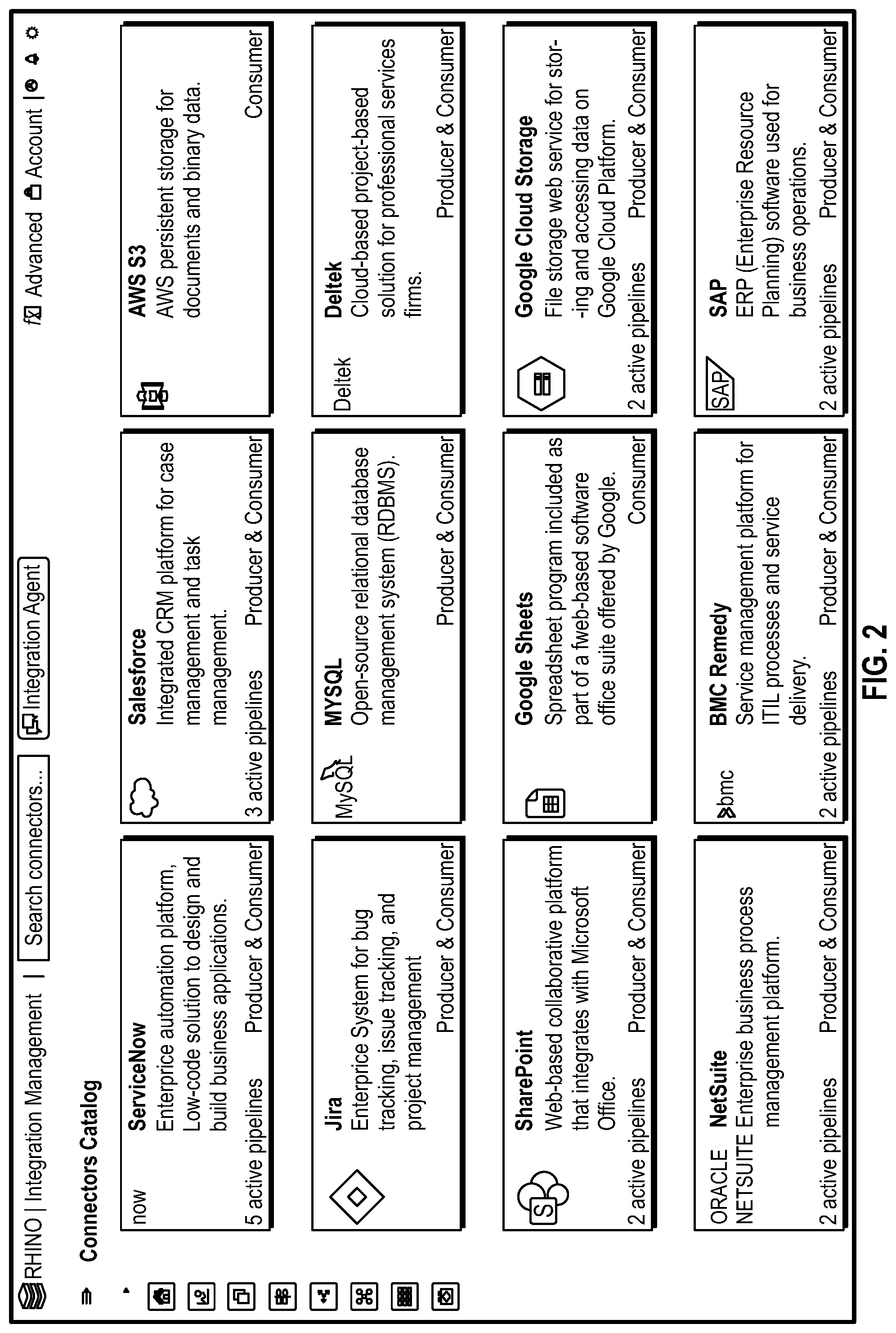 Patent US11775276 Figure 2 – Methods and systems for application integration and macrosystem aware integration