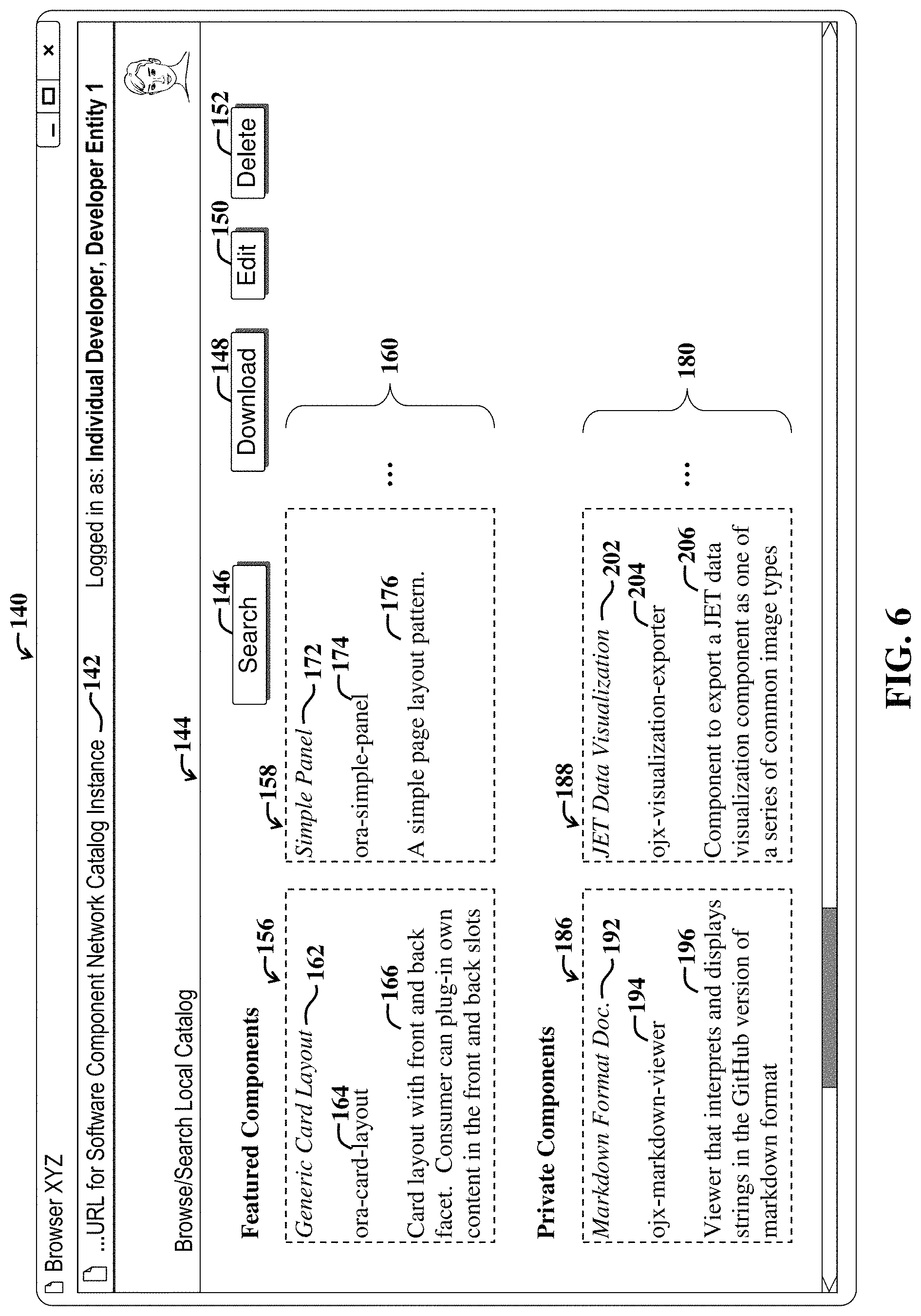 Patent US11775285 Figure 6 – System and method for managing a public software component ecosystem using a distributed ledger