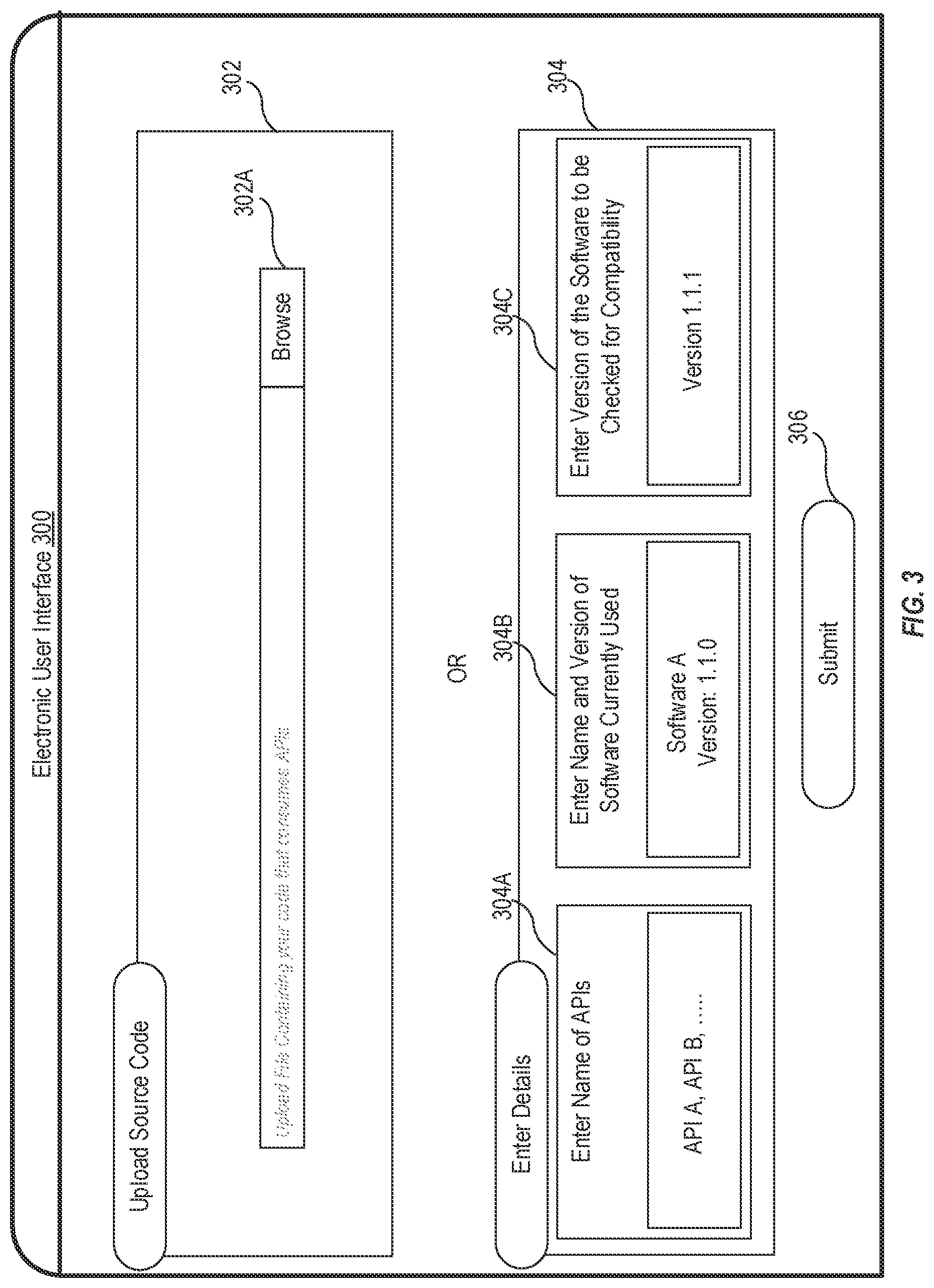Patent US11775290 Figure 3 – Detection of API backward compatibility across software versions