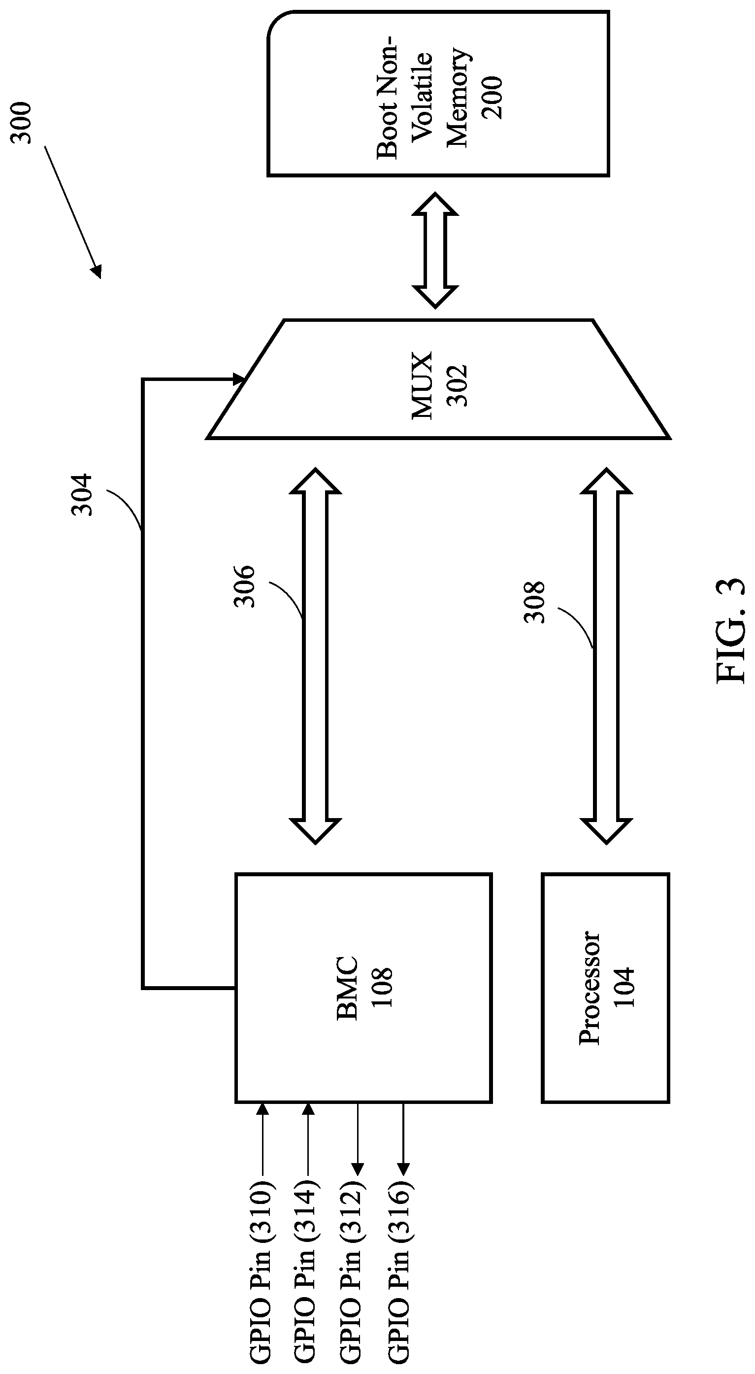 Patent US11775314 Figure 3 – System and method for BMC and BIOS booting using a shared non-volatile memory module