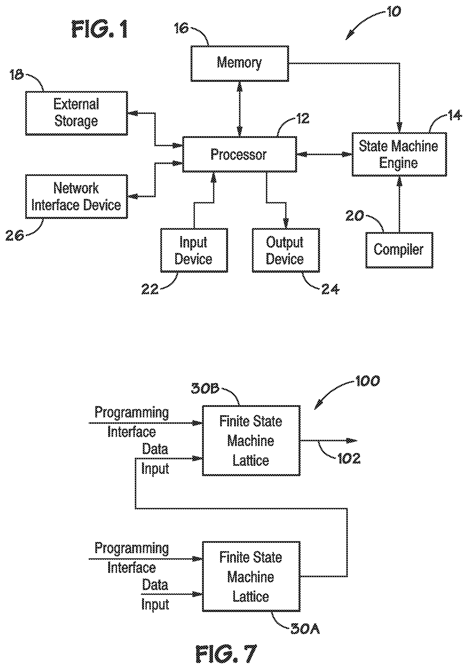 Patent US11775320 — Overflow detection and correction in state machine engines — Figure 1