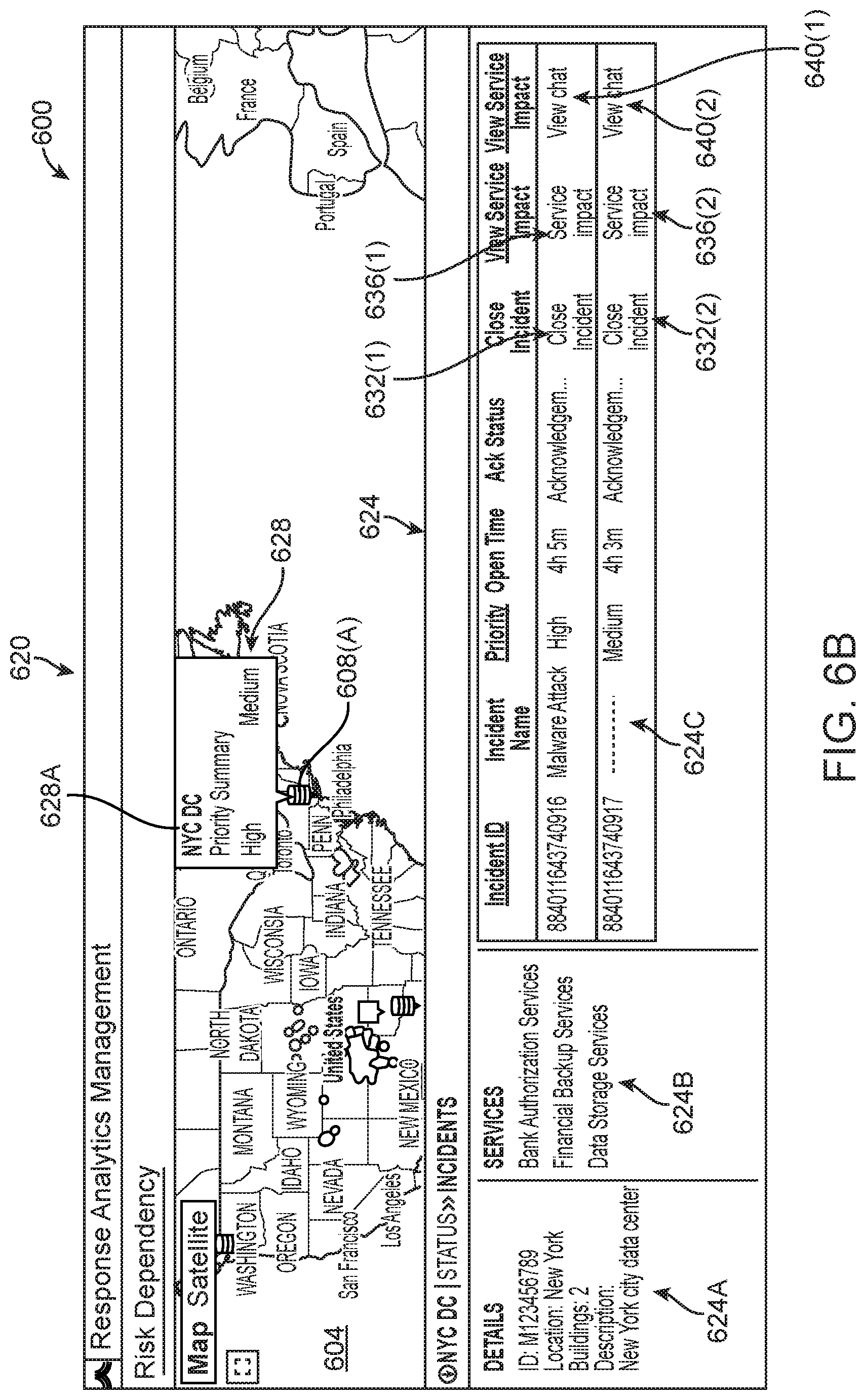 Patent US11775323 Figure 7 – Analytics dashboards for critical event management software systems, and related software