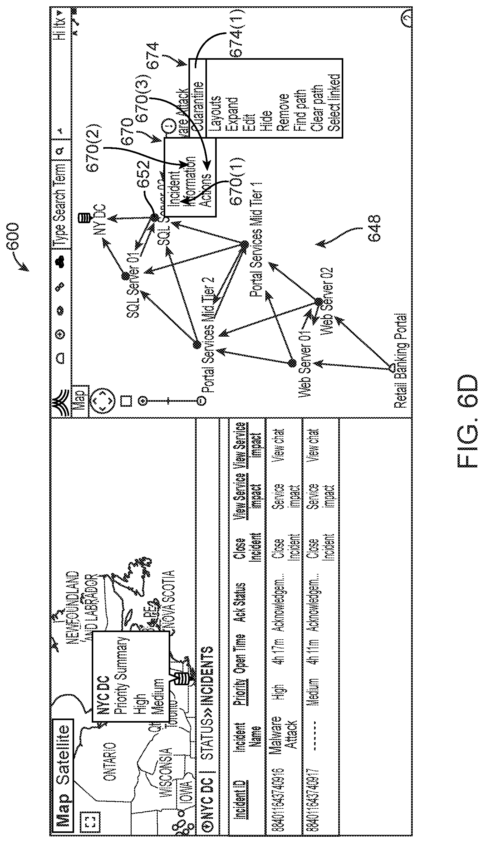 Patent US11775323 Figure 9 – Analytics dashboards for critical event management software systems, and related software