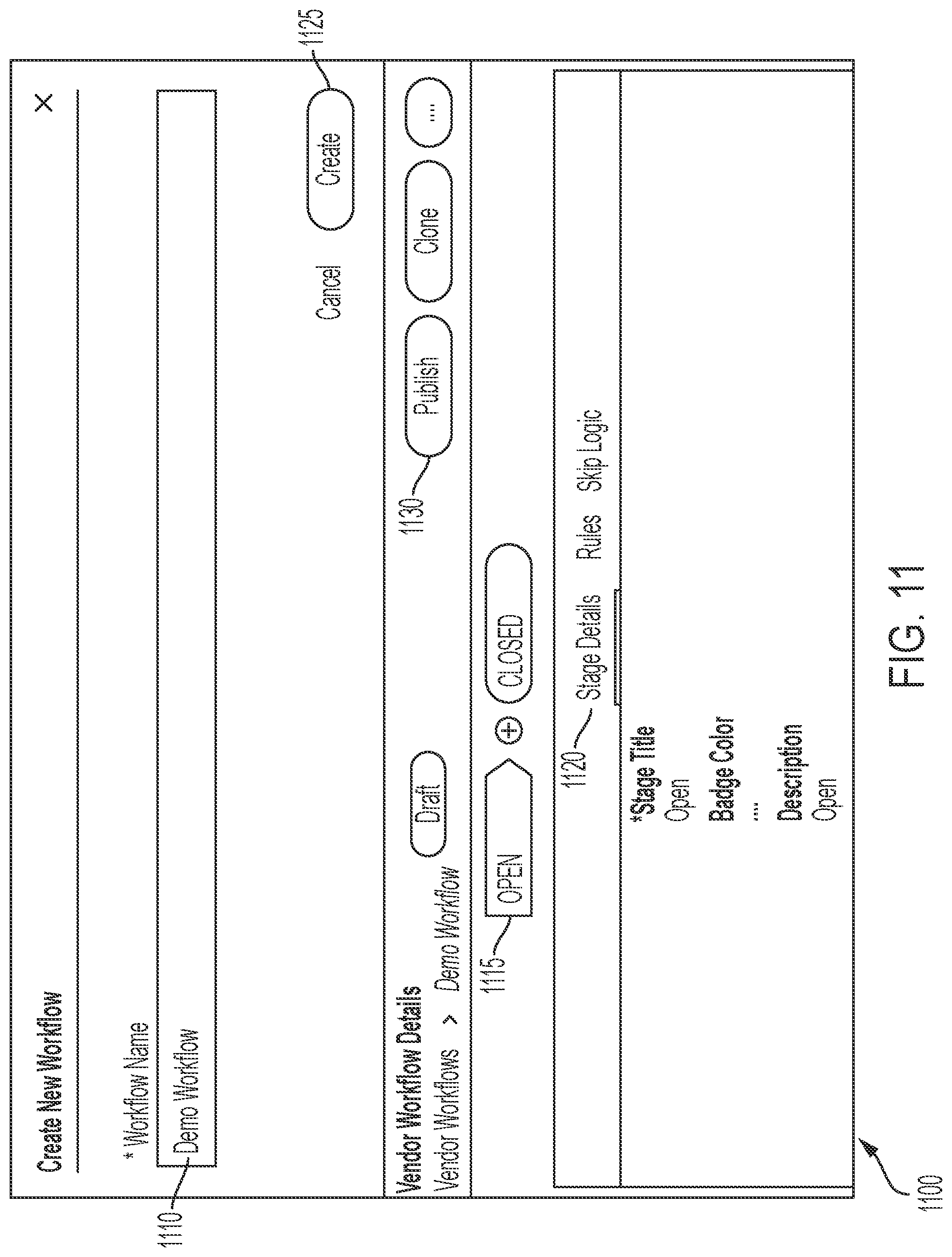 Patent US11775348 Figure 11 – Managing custom workflows for domain objects defined within microservices