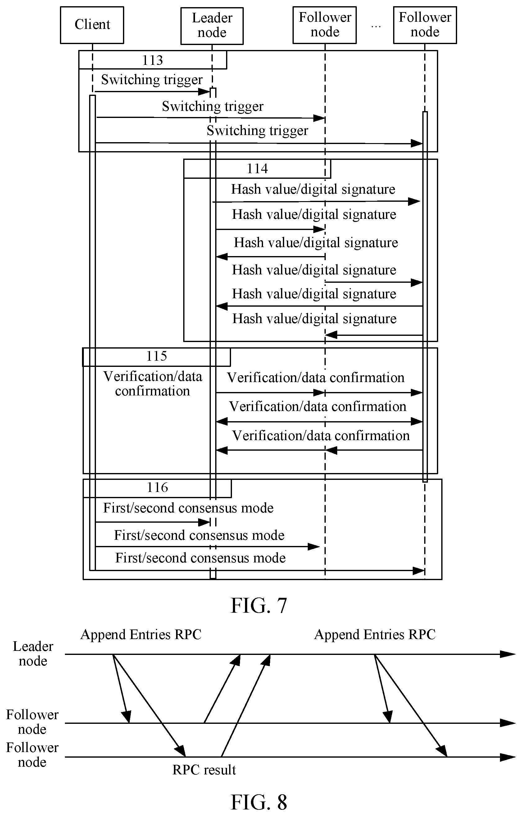 Patent US11775377 Figure 7 – Distributed system, message processing method, nodes, client, and storage medium