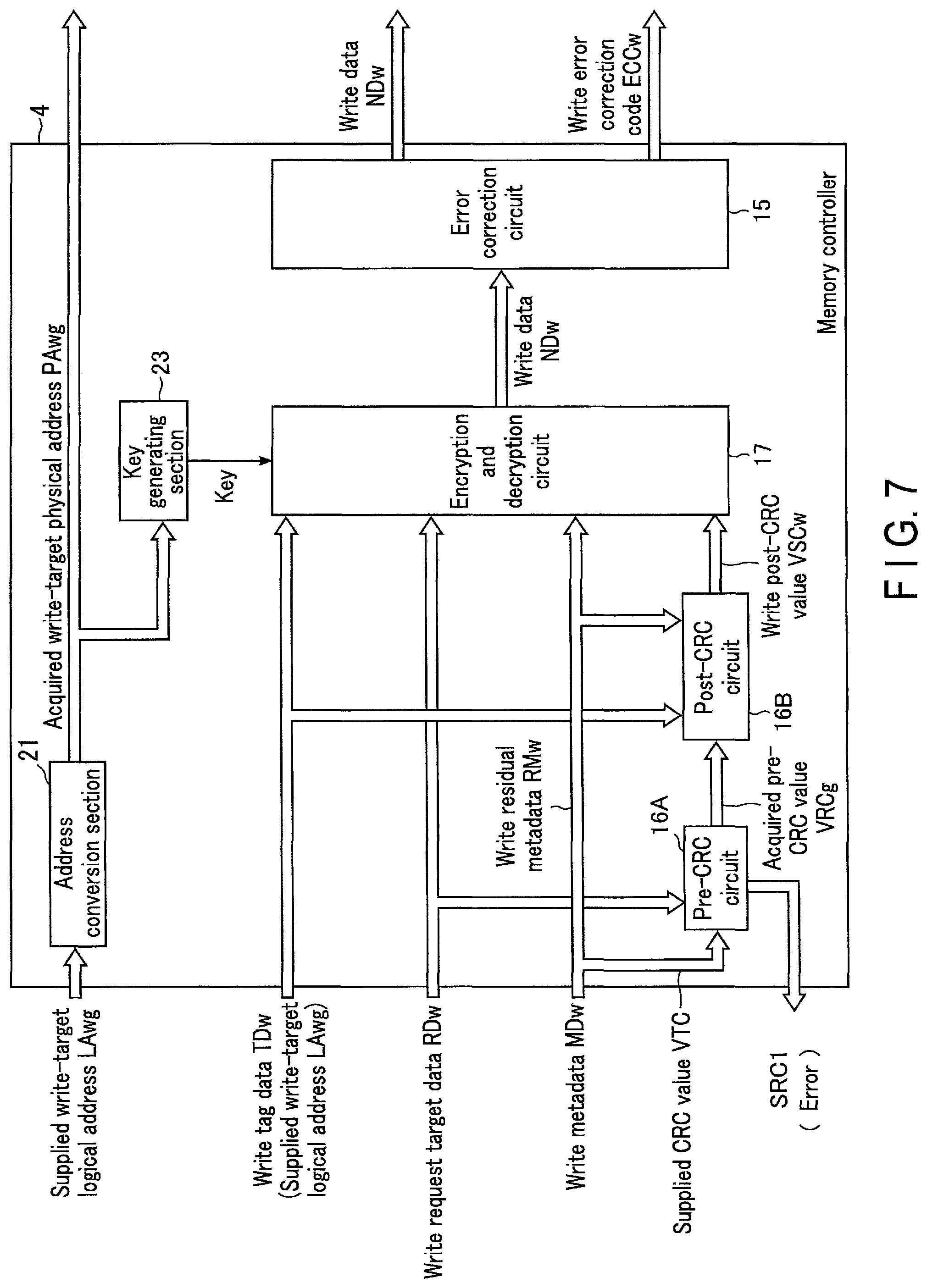 Patent US11775384 Figure 7 – Memory system
