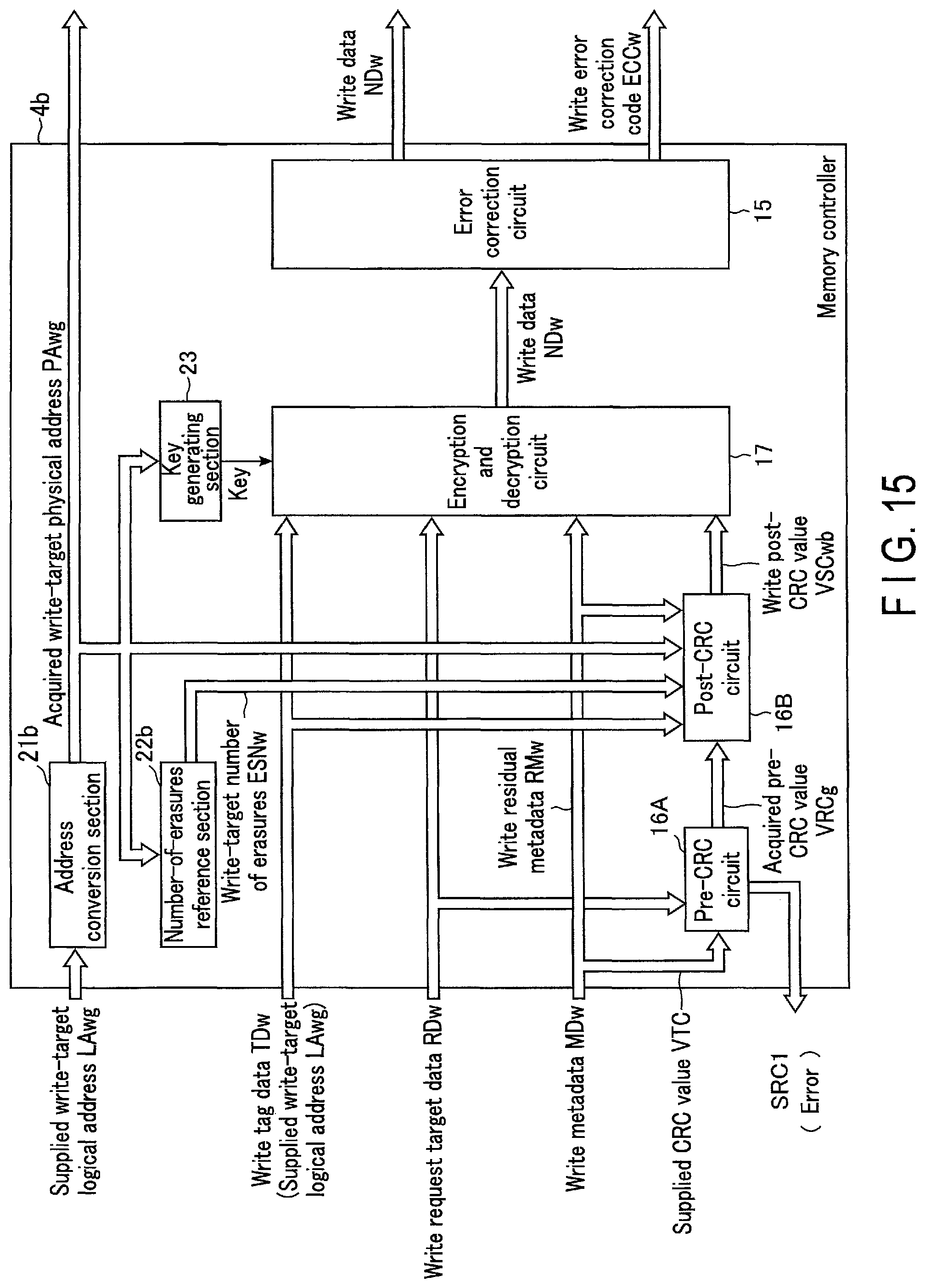 Patent US11775384 Figure 15 – Memory system