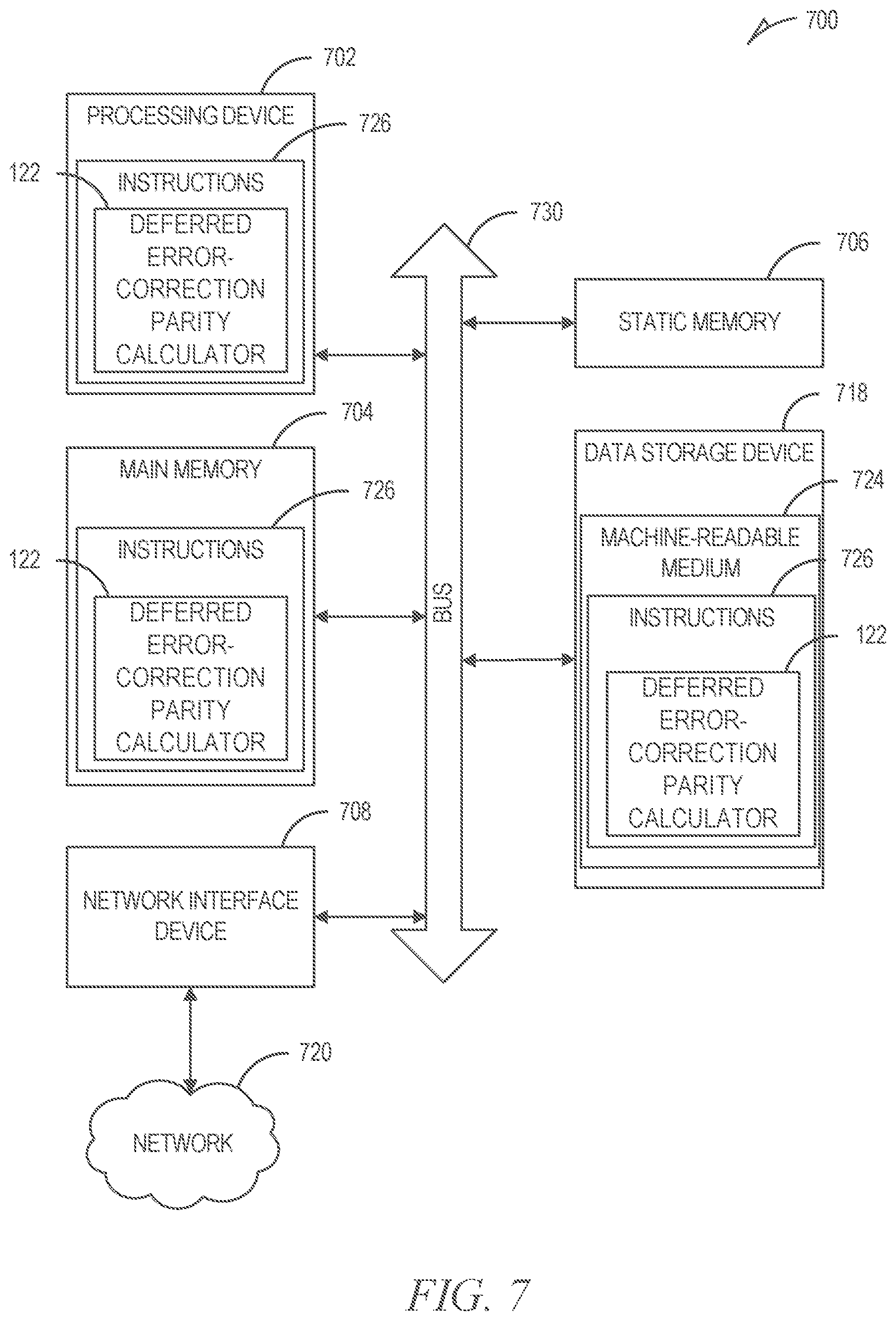 Patent US11775389 Figure 8 – Deferred error-correction parity calculations