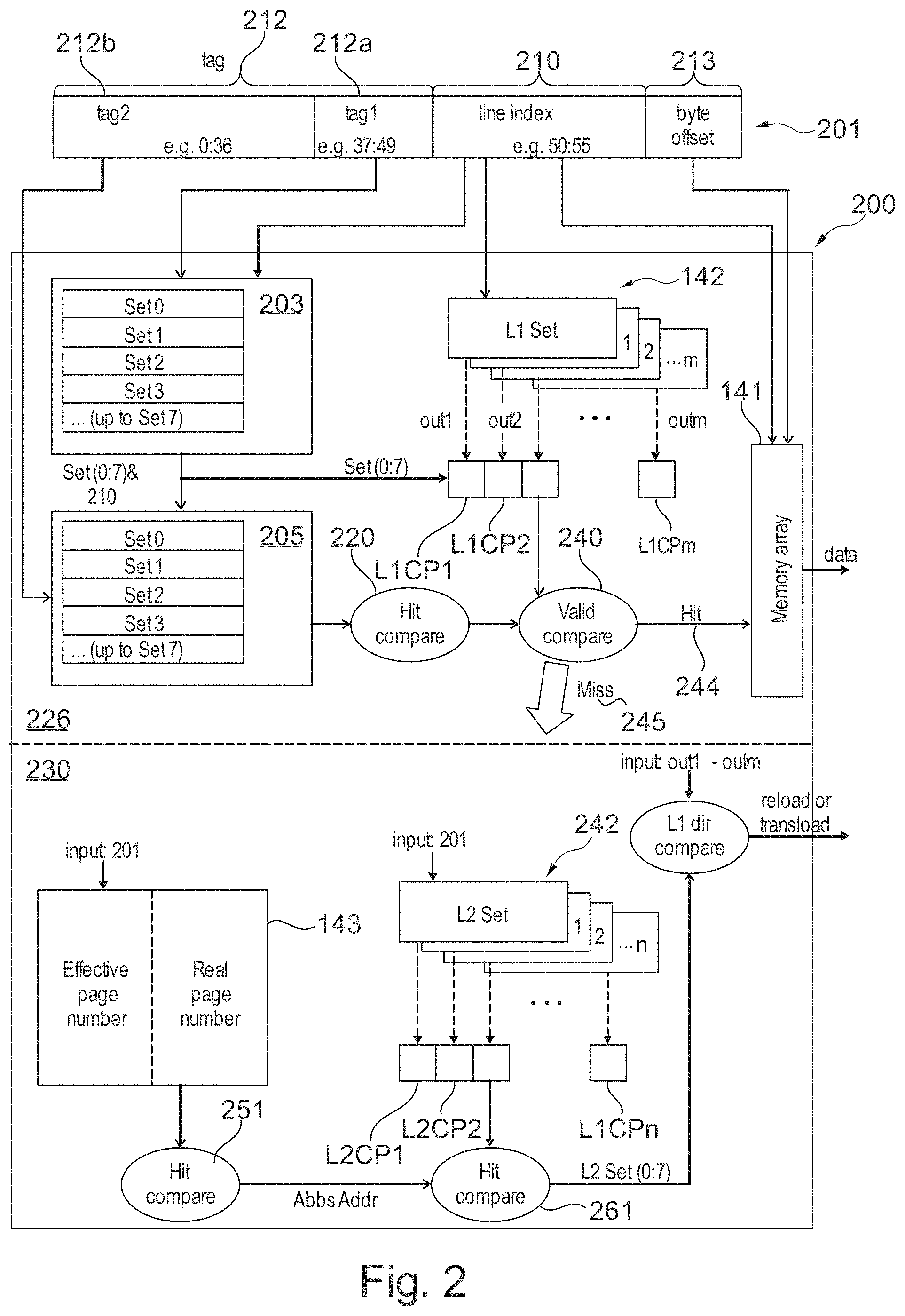 Patent US11775445 Figure 2 – Translation support for a virtual cache