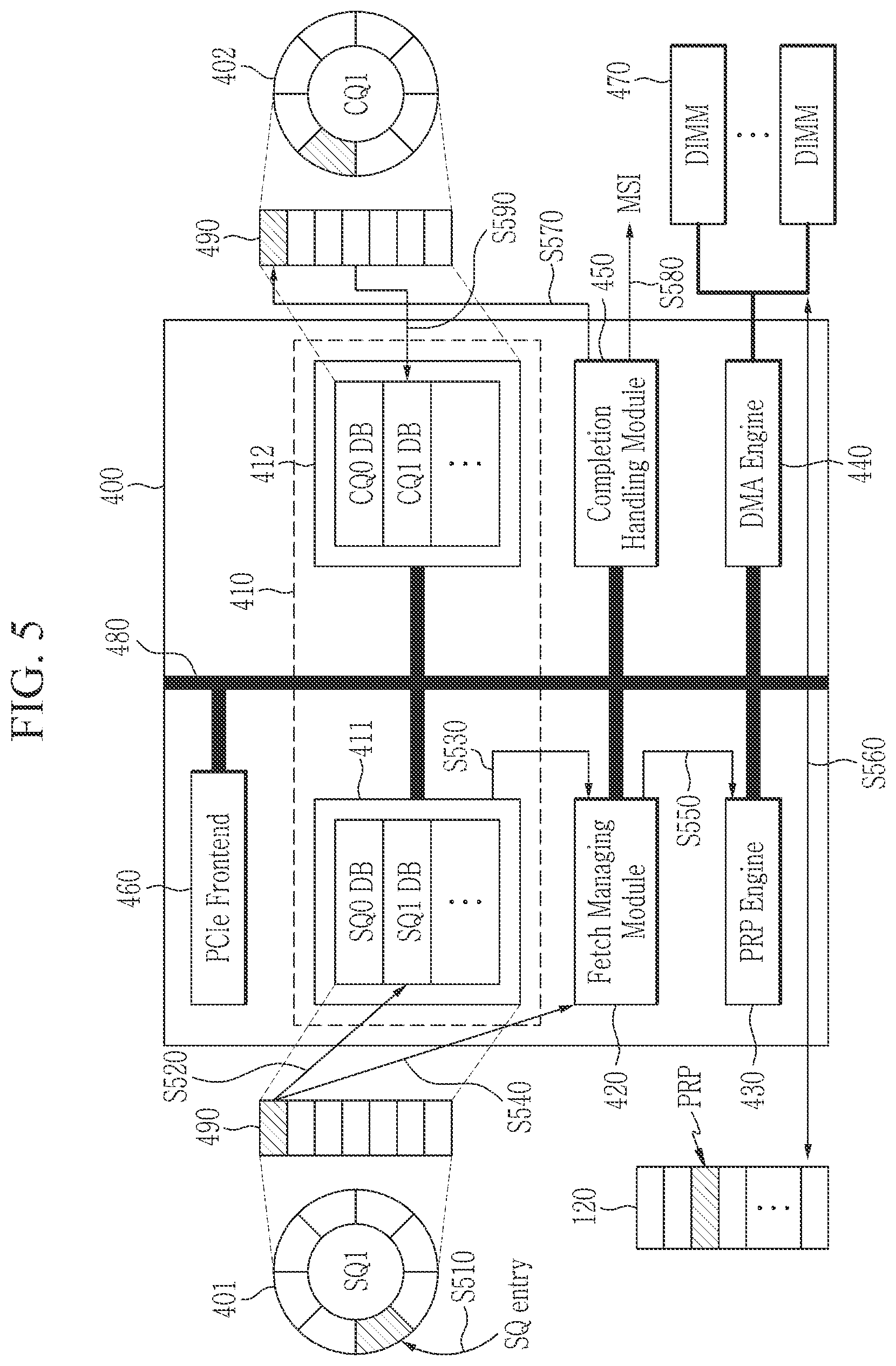 Patent US11775452 Figure 5 – Non-volatile memory controller device and non-volatile memory device