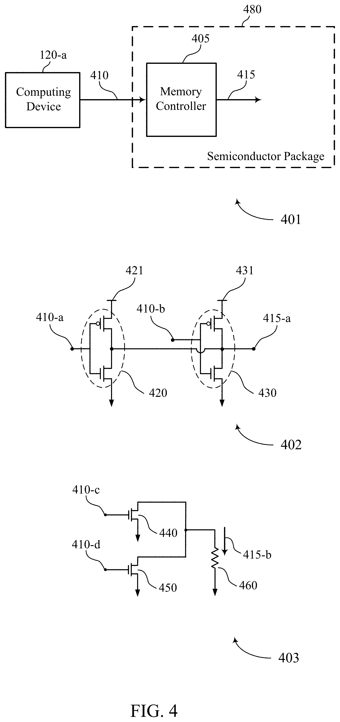 Patent US11775460 Figure 4 – Communicating data with stacked memory dies