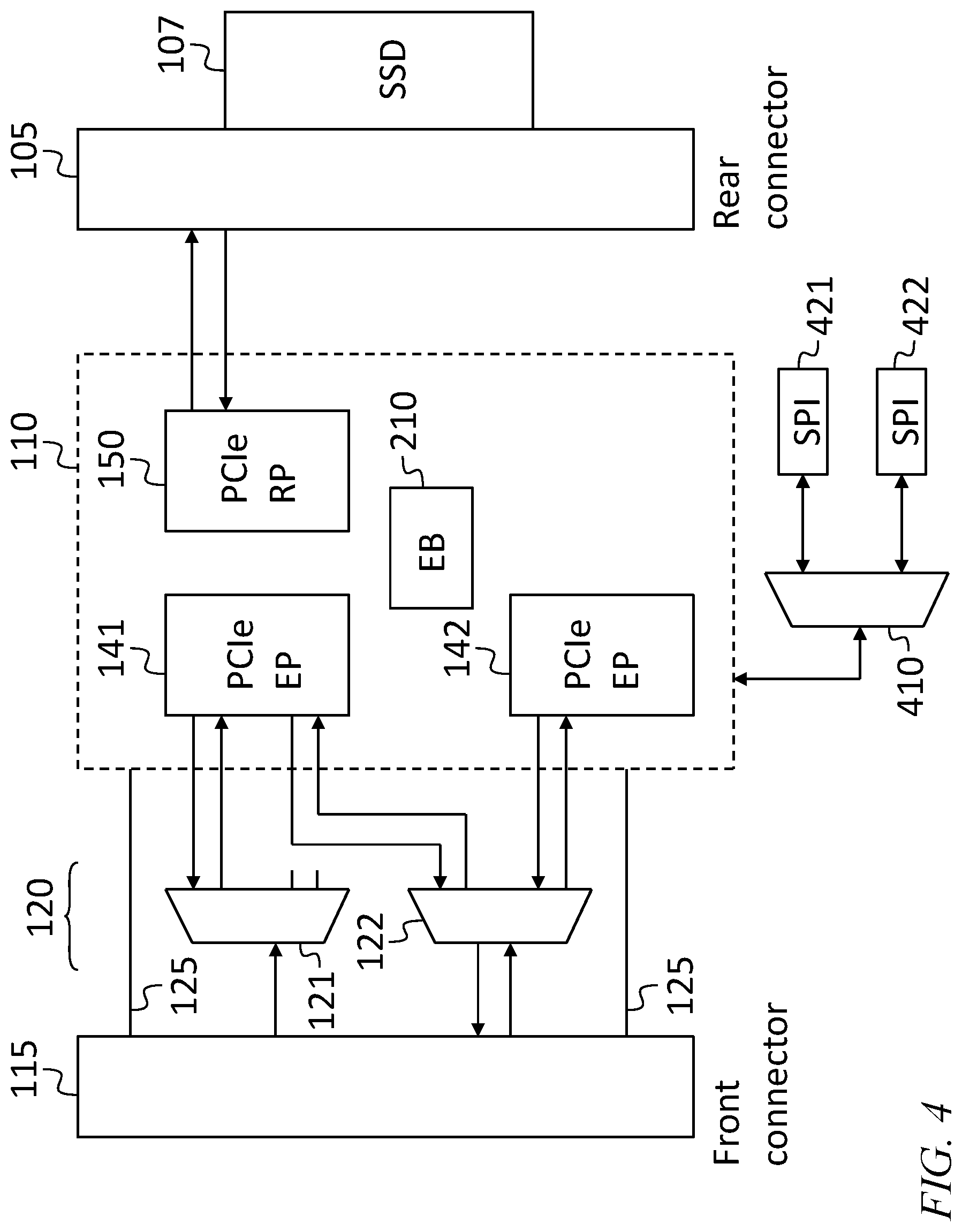 Patent US11775462 Figure 5 – Adaptive interface storage device with multiple storage protocols including NVMe and NVMe over fabrics storage devices
