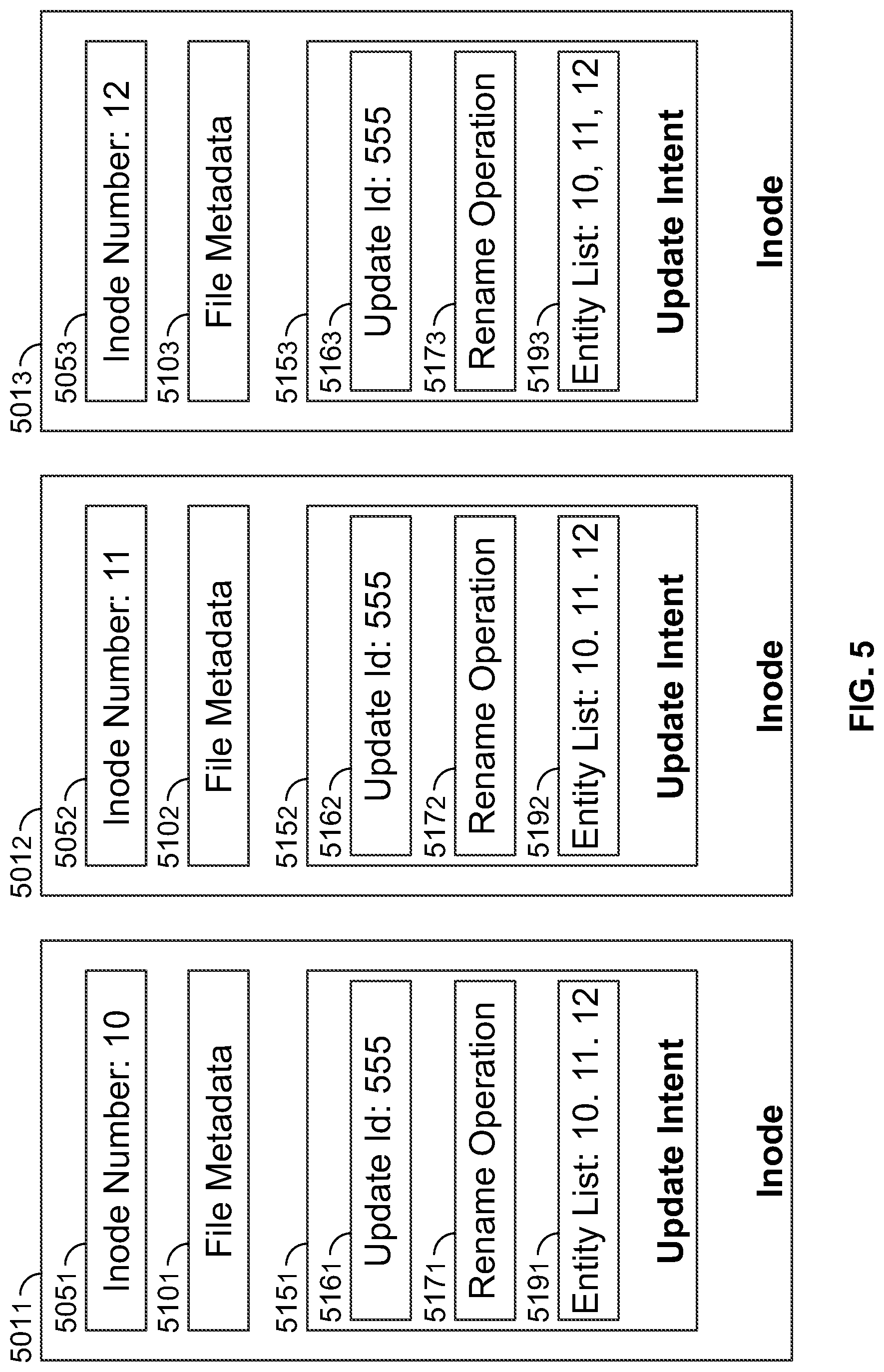 Patent US11775485 Figure 5 – Concurrent access and transactions in a distributed file system
