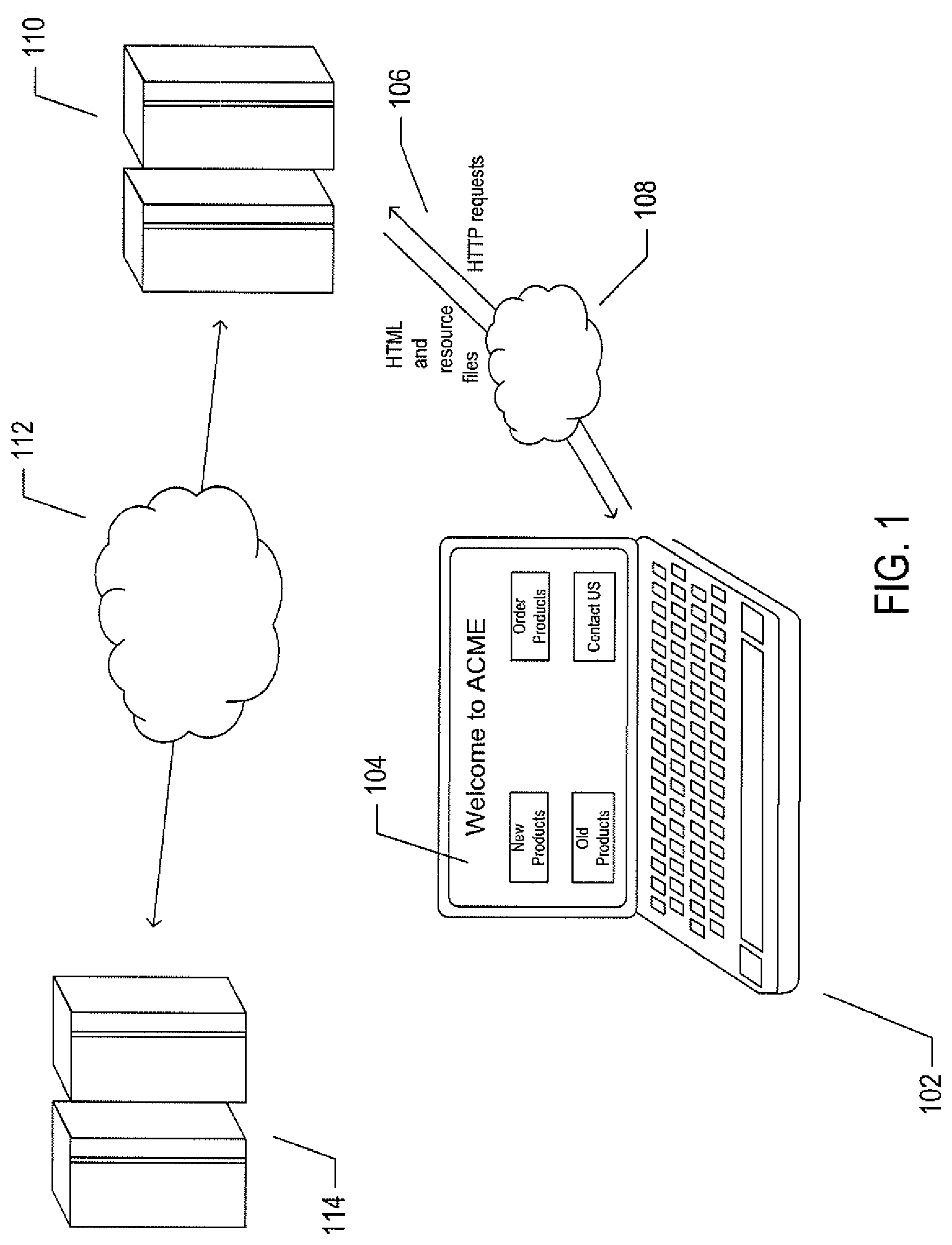 Patent US11775492 — Query-as-a-service system that provides query-result data to remote clients — Figure 1
