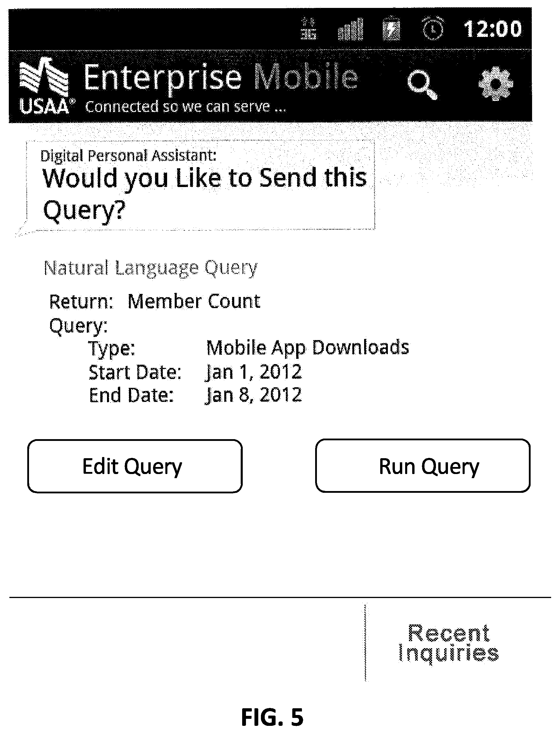 Patent US11775510 Figure 5 – System and method for modeling a search query