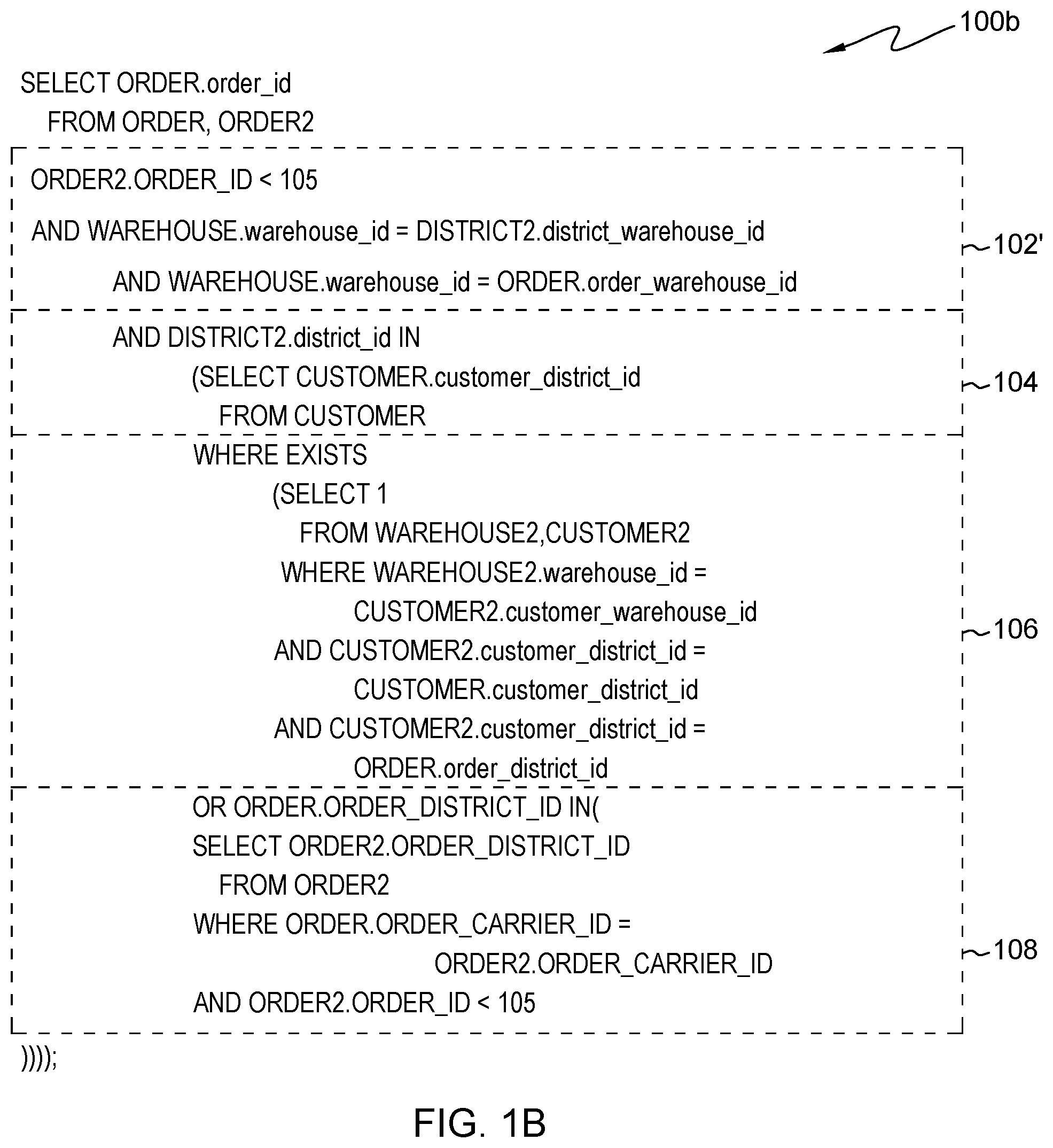 Patent US11775517 Figure 2 – Query content-based data generation