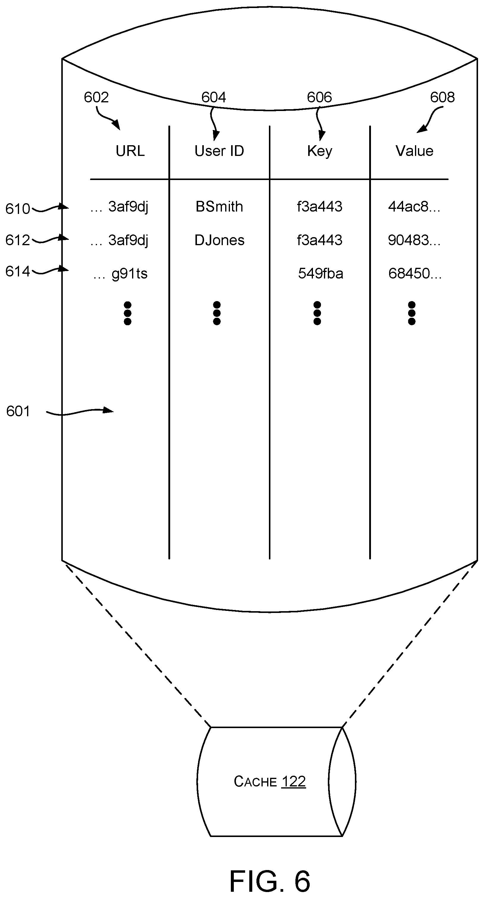 Patent US11775518 Figure 6 – Asynchronous predictive caching of content listed in search results