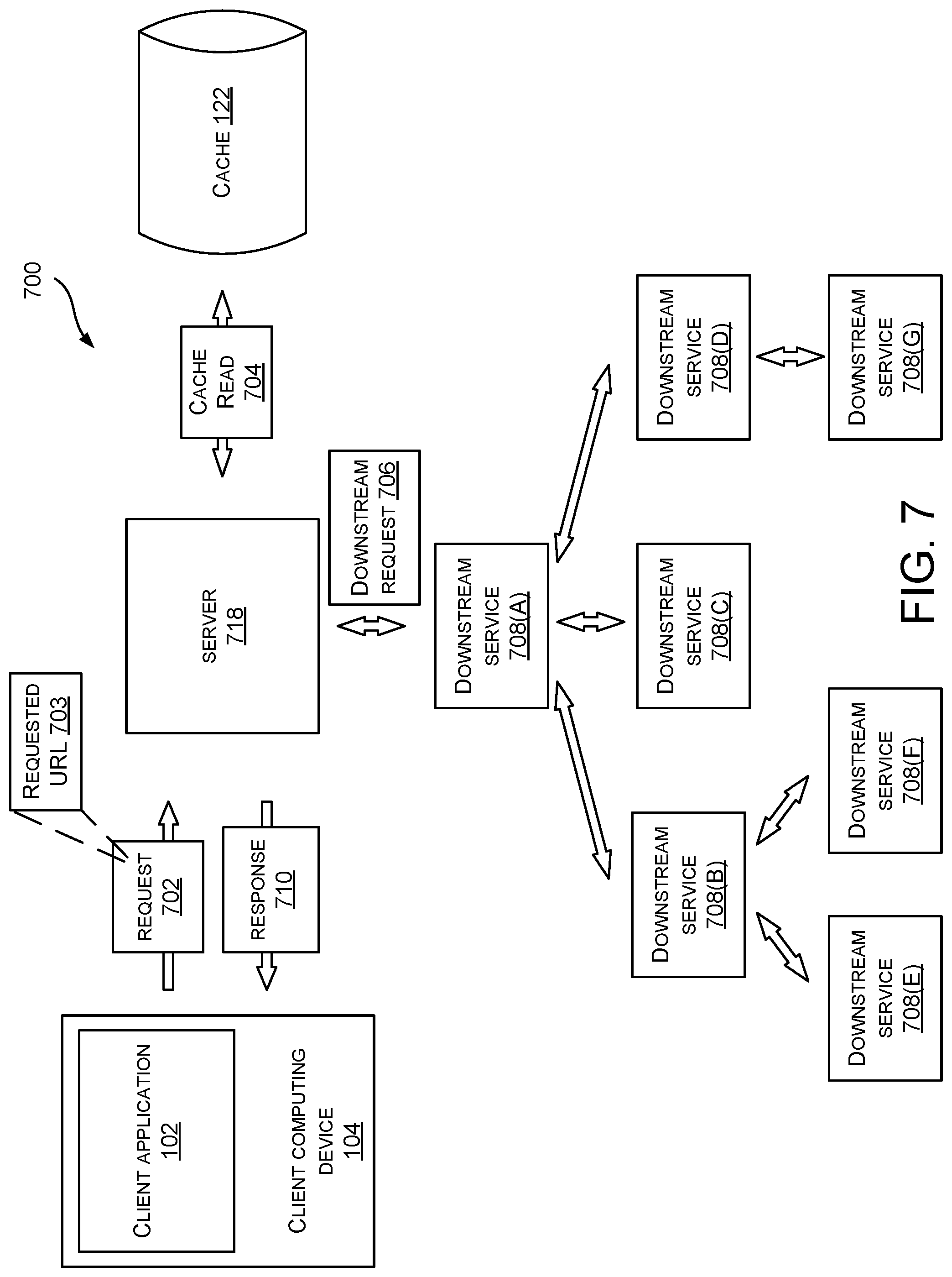 Patent US11775518 Figure 7 – Asynchronous predictive caching of content listed in search results