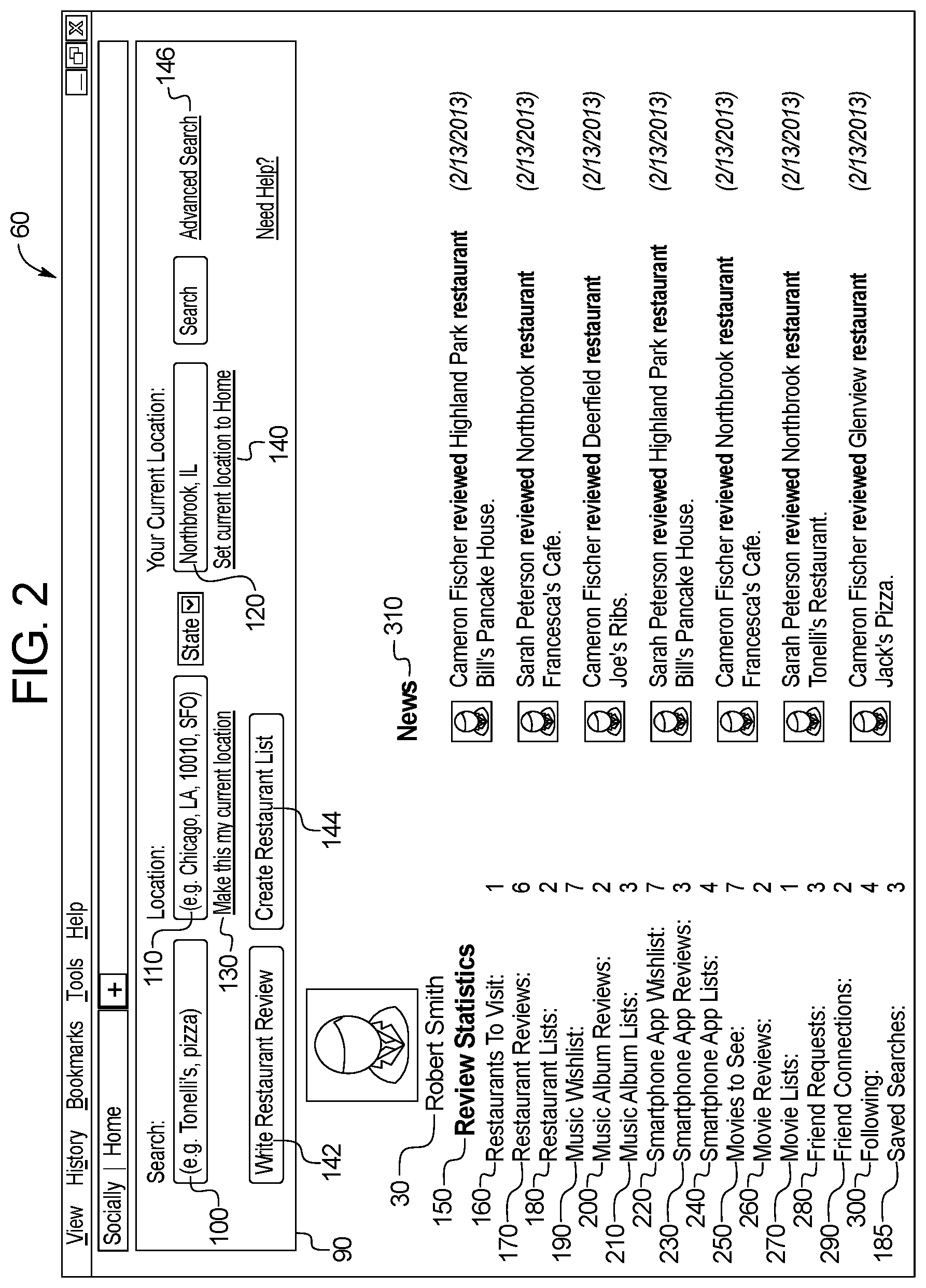 Patent US11775539 Figure 2 – Systems and methods for providing a review platform