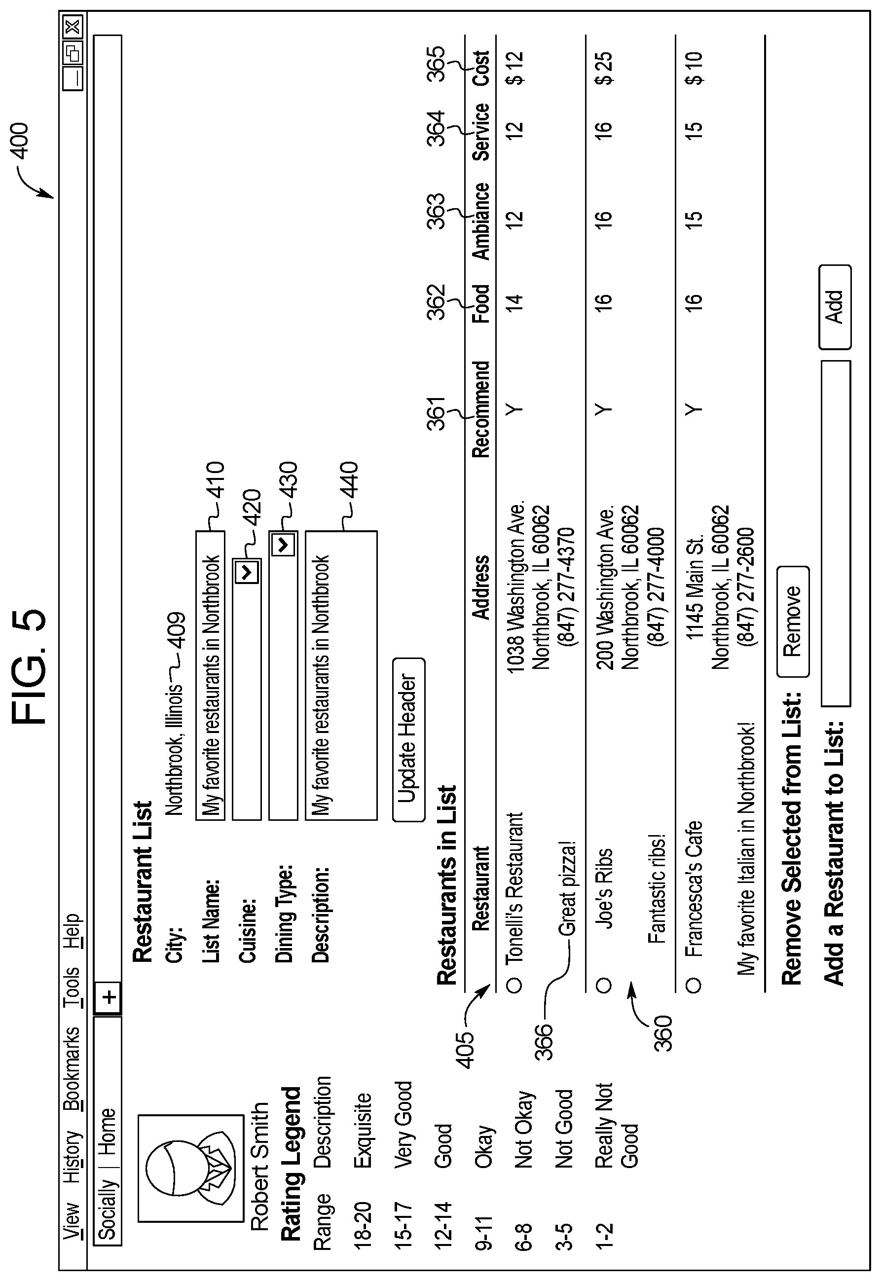 Patent US11775539 Figure 5 – Systems and methods for providing a review platform